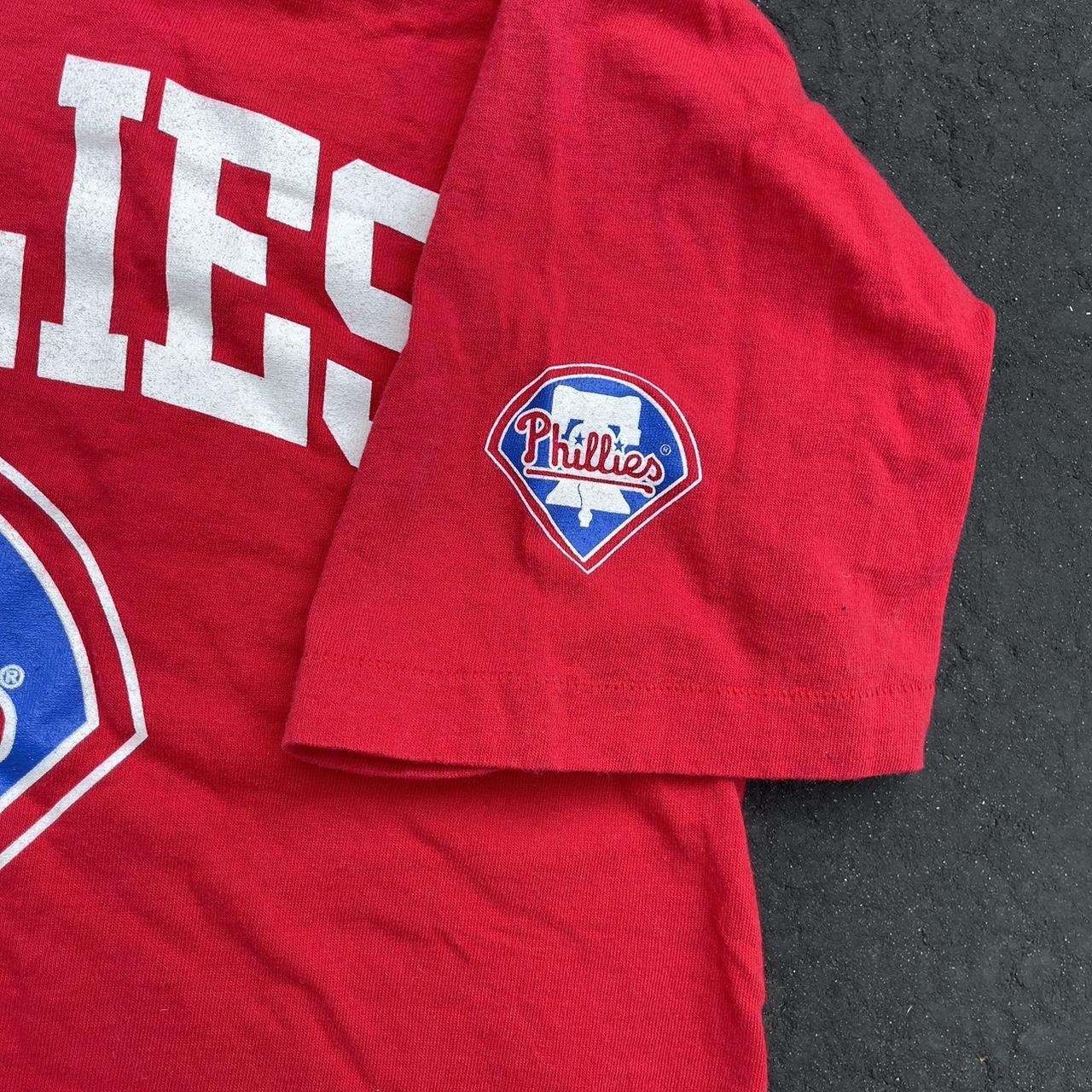 Vintage 90s Phillies Tee Shirt - MLN Philadelphia - Depop