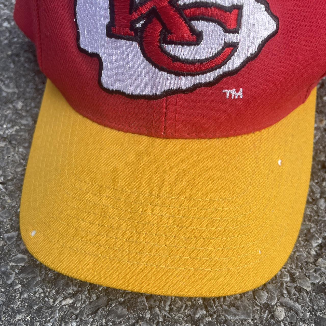 Vintage 90s Kansas City Chiefs Shark tooth Hat NEW - Depop