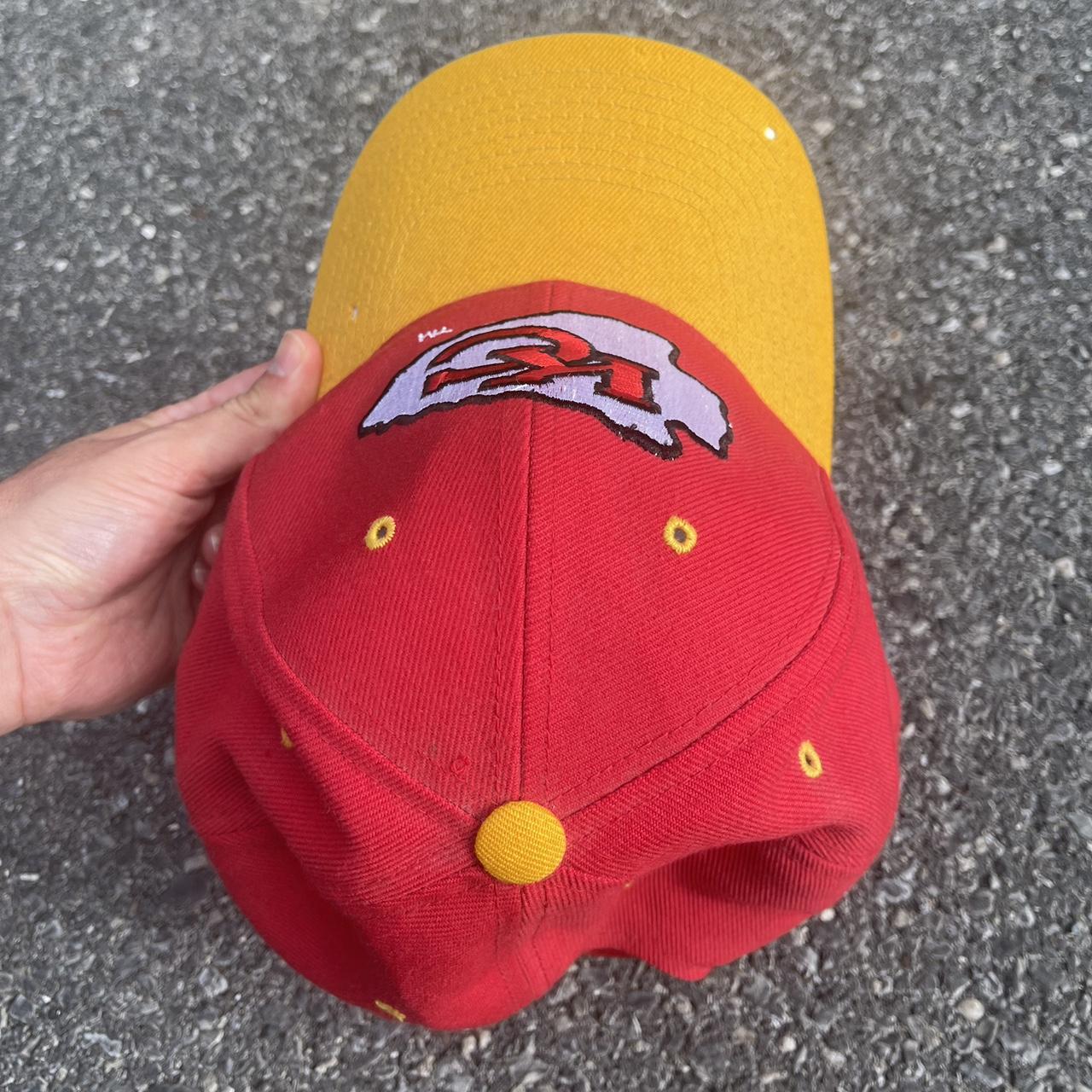 Vintage 90s Kansas City Chiefs Shark tooth Hat NEW - Depop