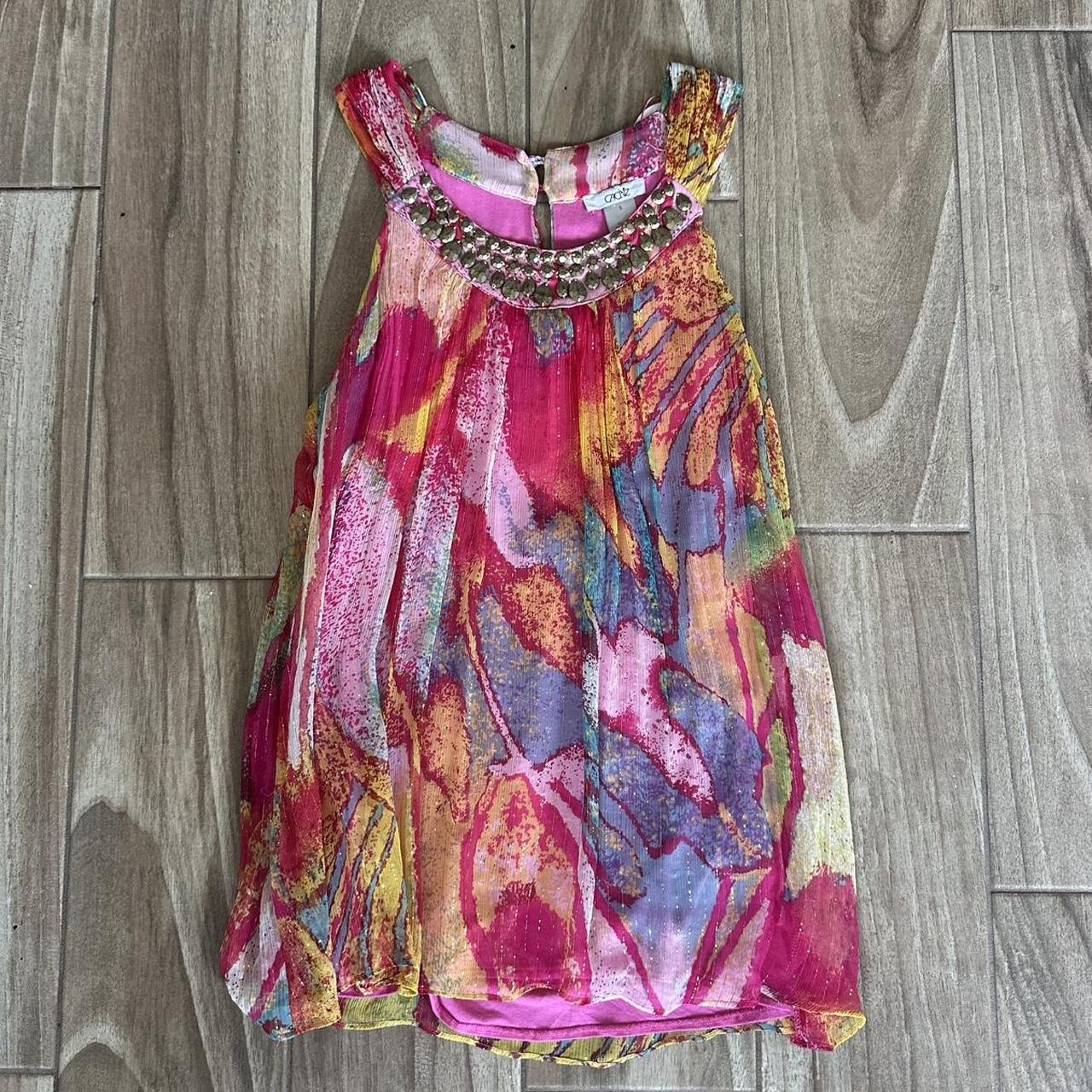 Cache Women's Blouse - Multi/Pink - S – Silk Cach… - image 1