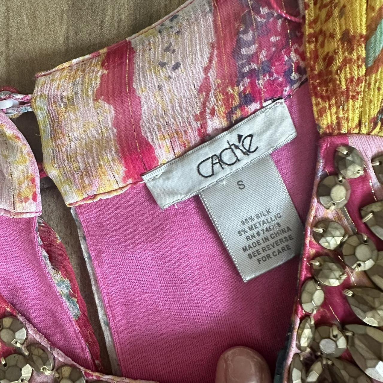 Cache Women's Blouse - Multi/Pink - S – Silk Cach… - image 3