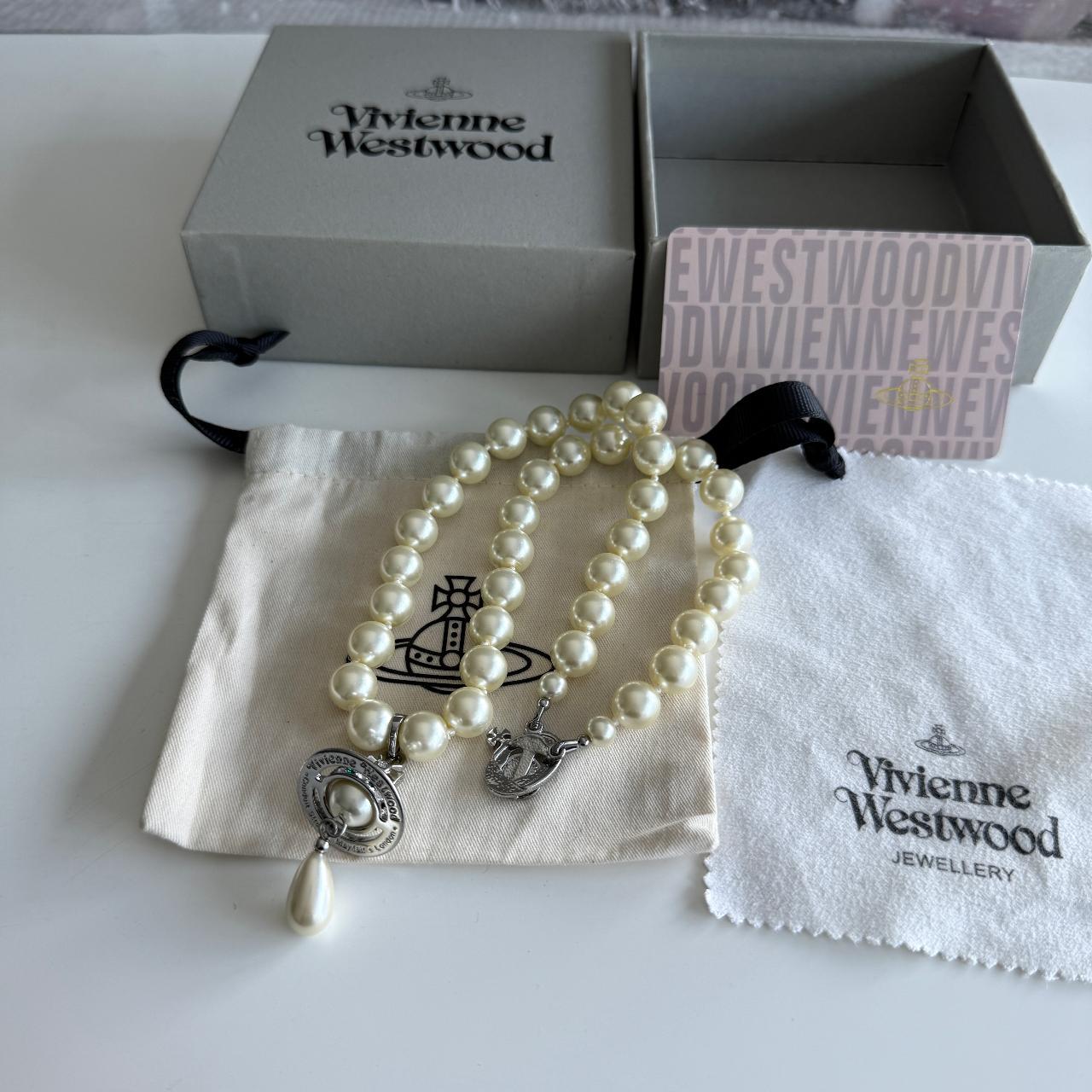White vivienne-westwood-necklace - Depop