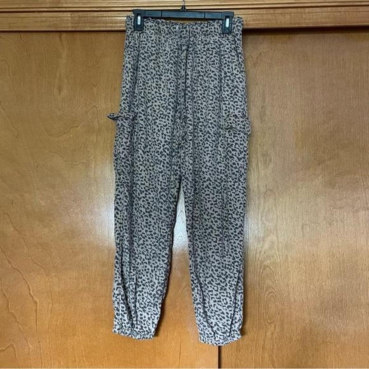 Aerie leopard joggers sale