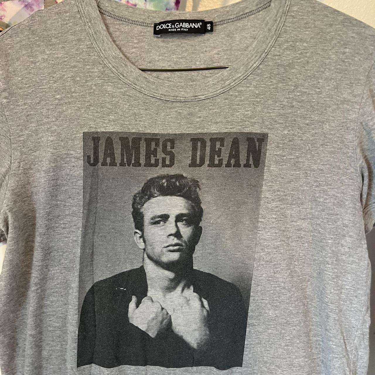 Dolce & Gabbana grey James Dean tee T-shirt. Black | Depop