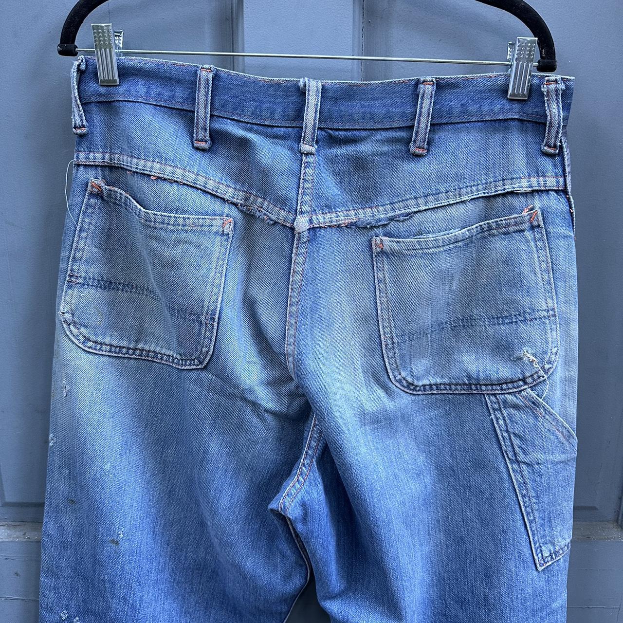 Vintage 1960s 1970s Big Mac denim jeans 16 x 27 - - Depop