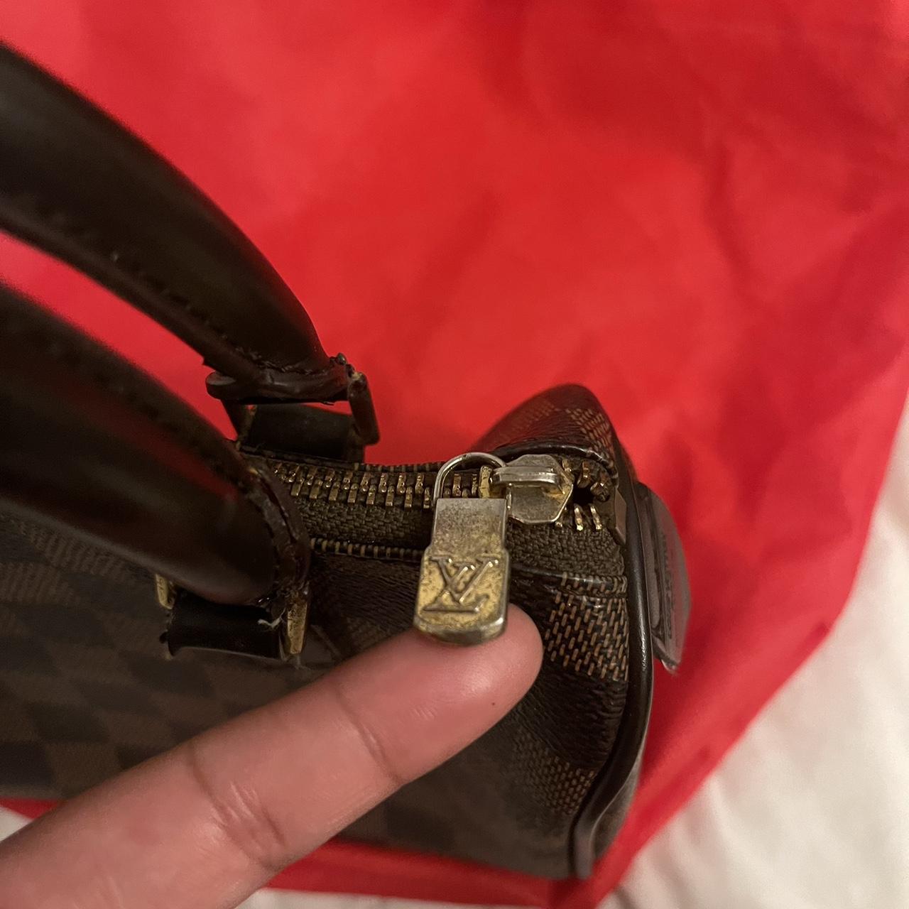 Louis Vuitton Damier Azur Canvas And Leather Trim - Depop