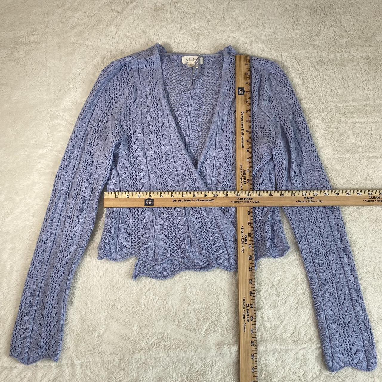 Jessica Simpson Women's Blue Cardigan | Depop