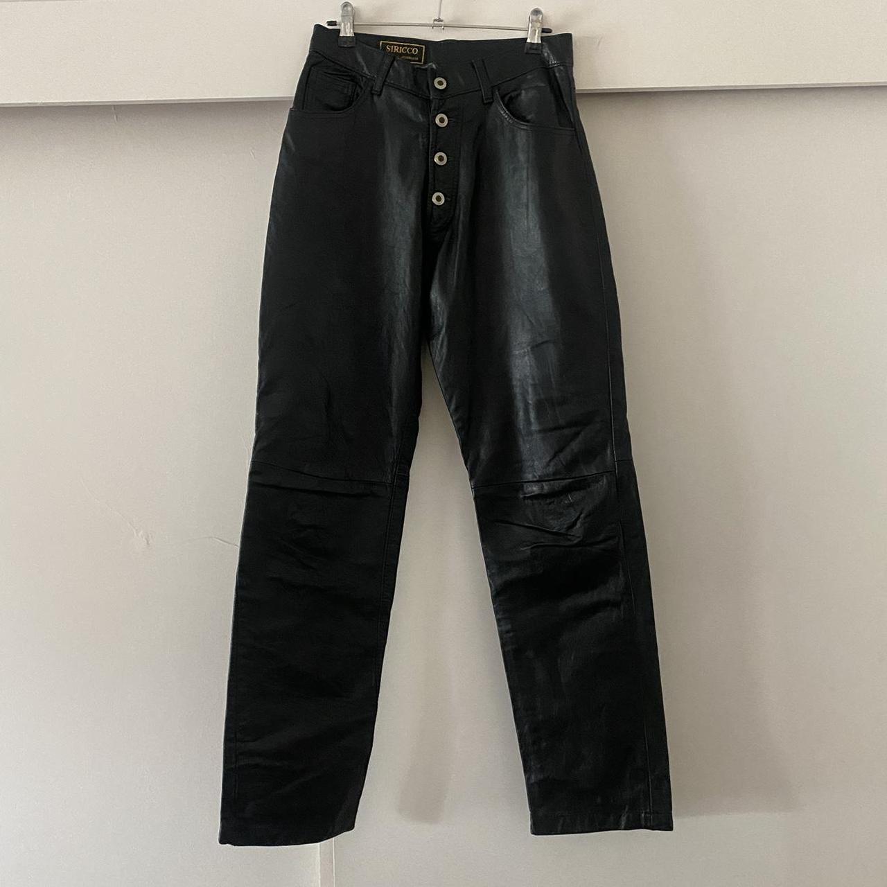 Sirrico Made in Australia Leather Pants 36cm across... - Depop