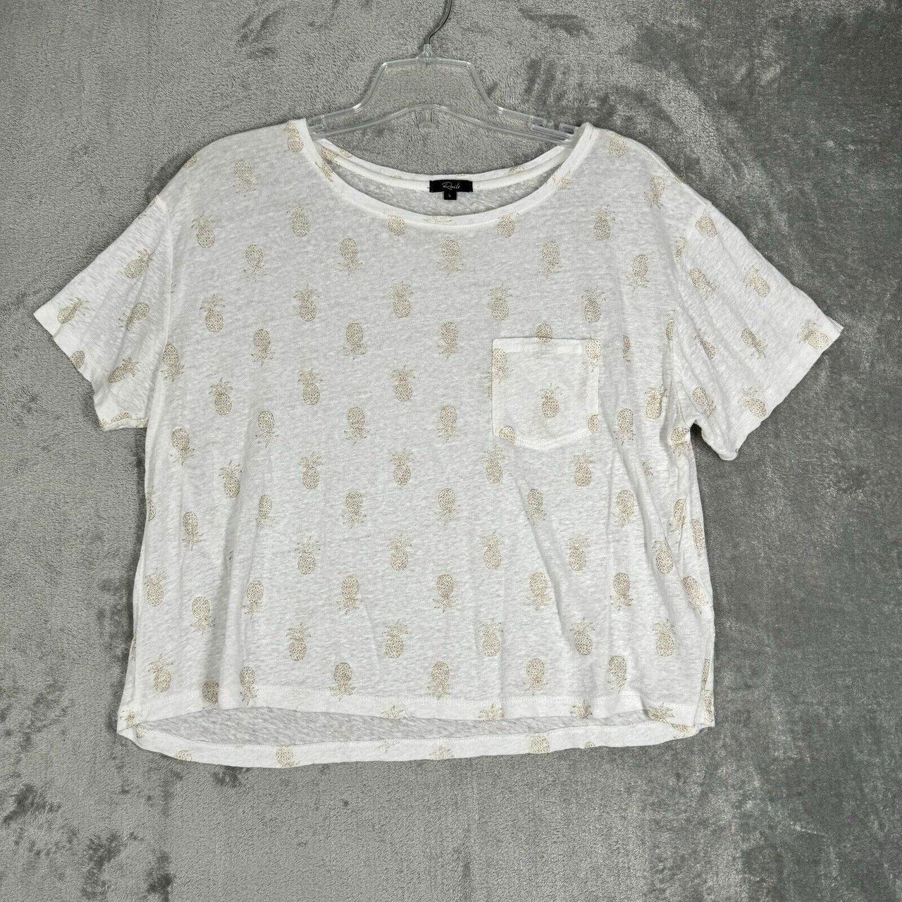 Rails Women's Blouse - White/Gold - L – Rails Shi… - image 2