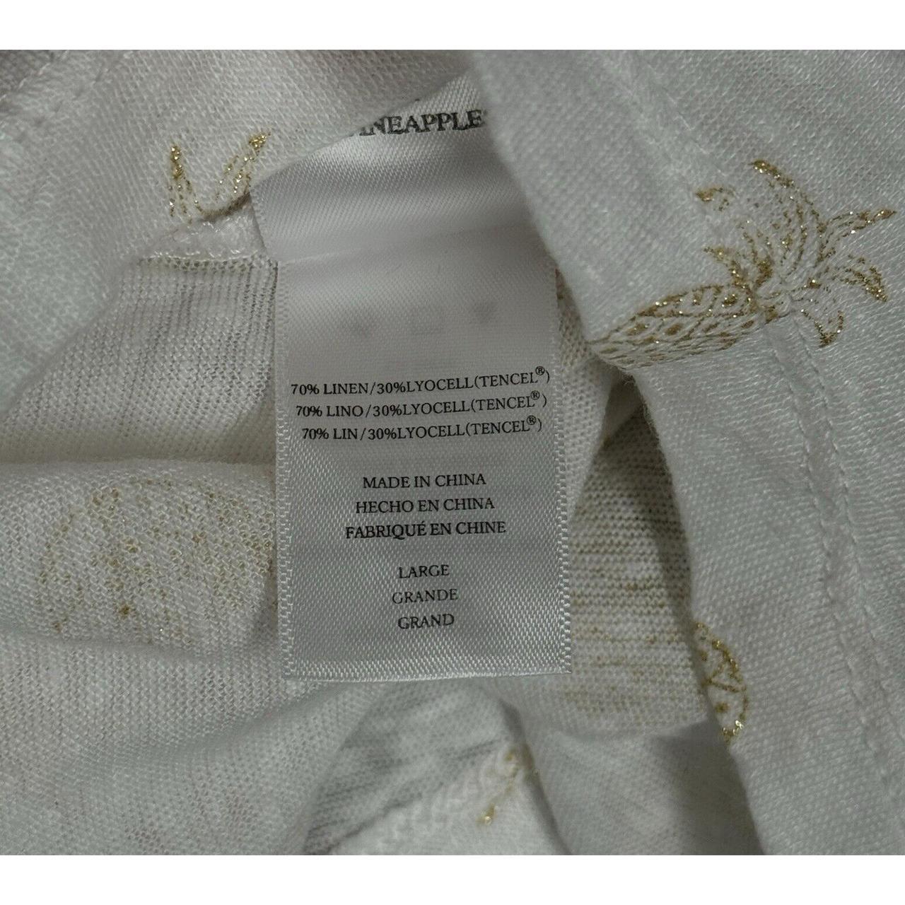 Rails Women's Blouse - White/Gold - L – Rails Shi… - image 8