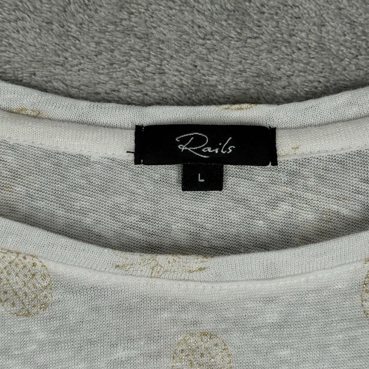 Rails Women's Blouse - White/Gold - L – Rails Shi… - image 6