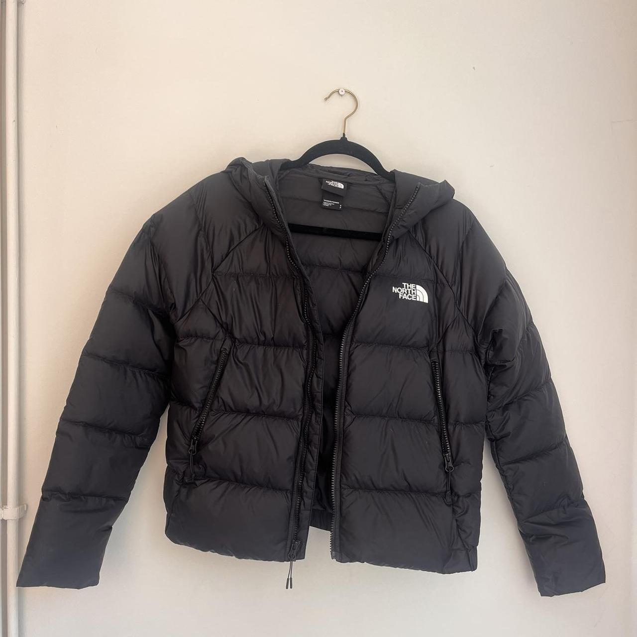 The North Face Down Hooded jacket. Size s. Worn but... - Depop