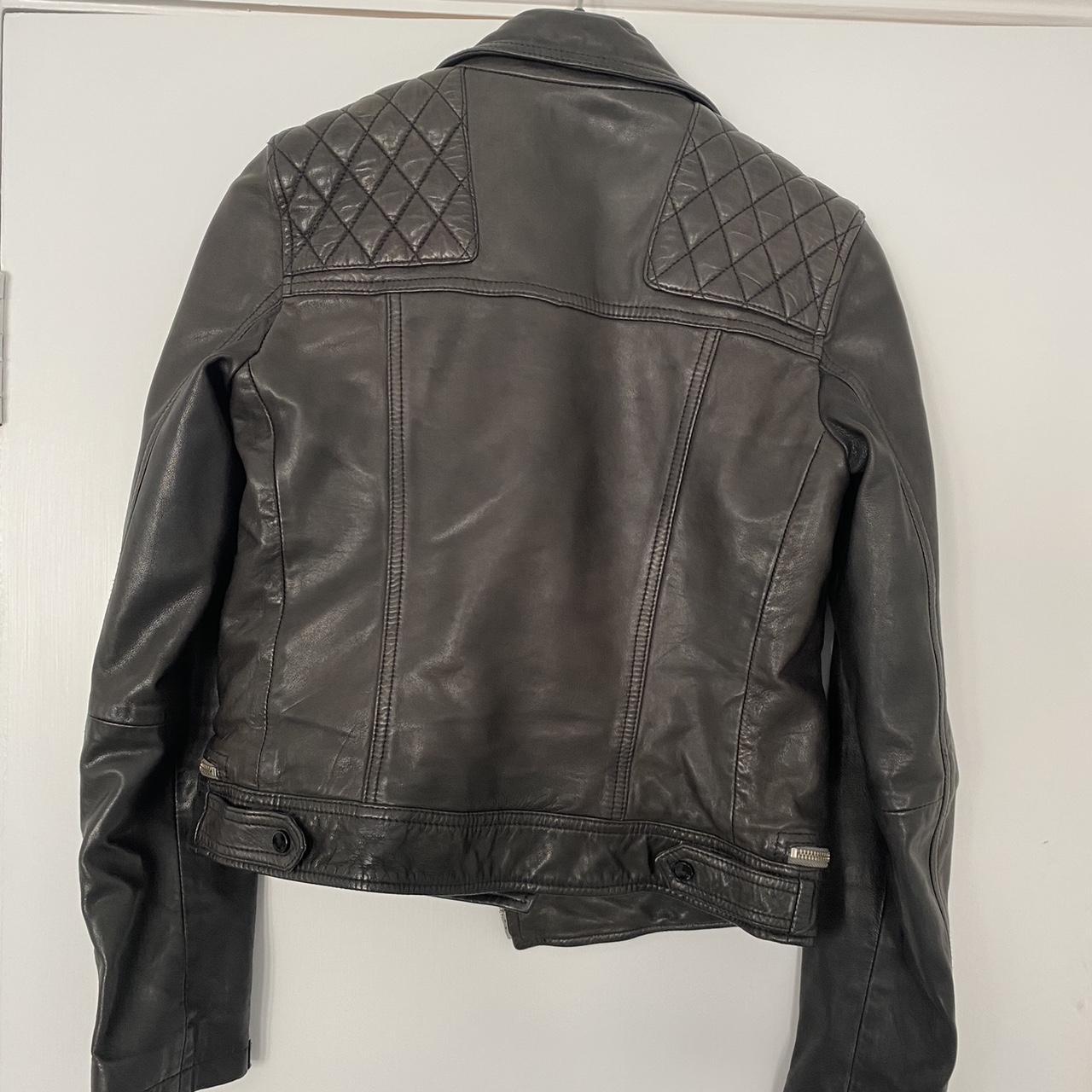 AllSaints leather jacket. Only worn a few... - Depop