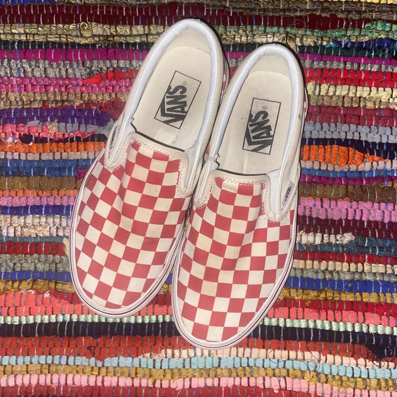 Checkerboard vans shops womens size 5