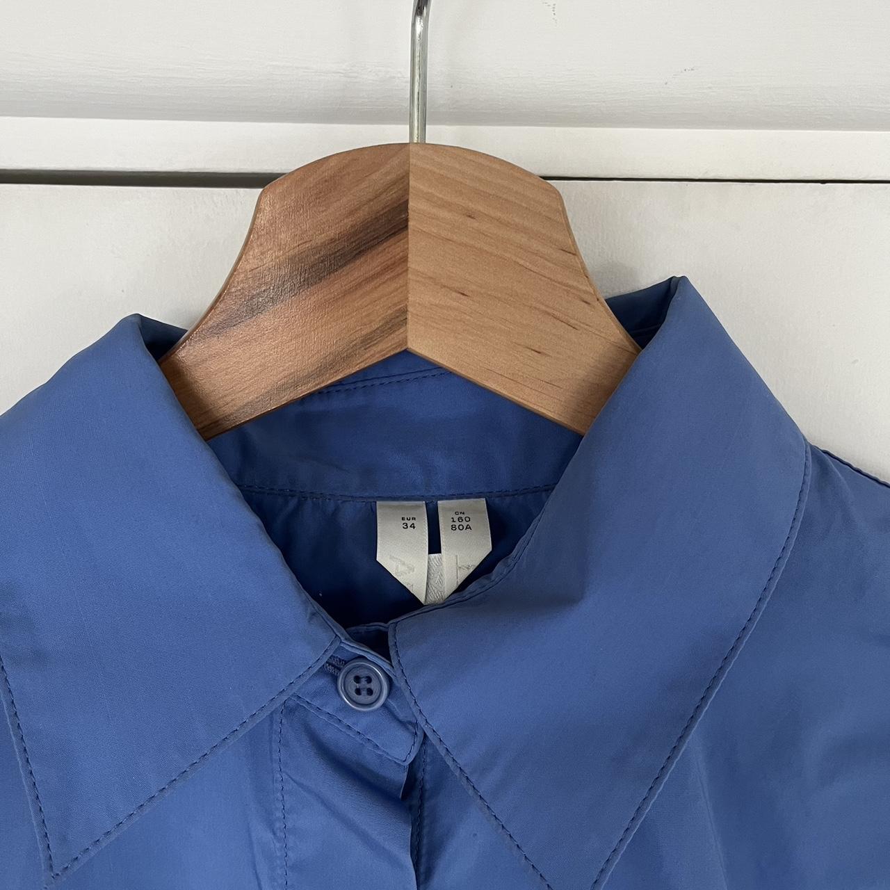 Arket blue shirt in size £34. Slightly oversized... - Depop