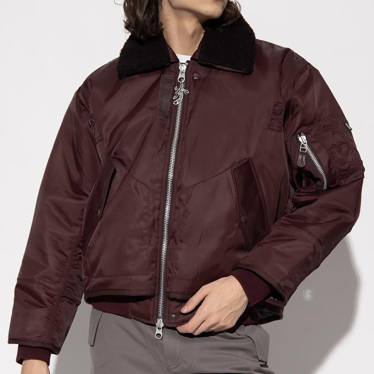 Eytys Polar bomber aviator jacket in maroon