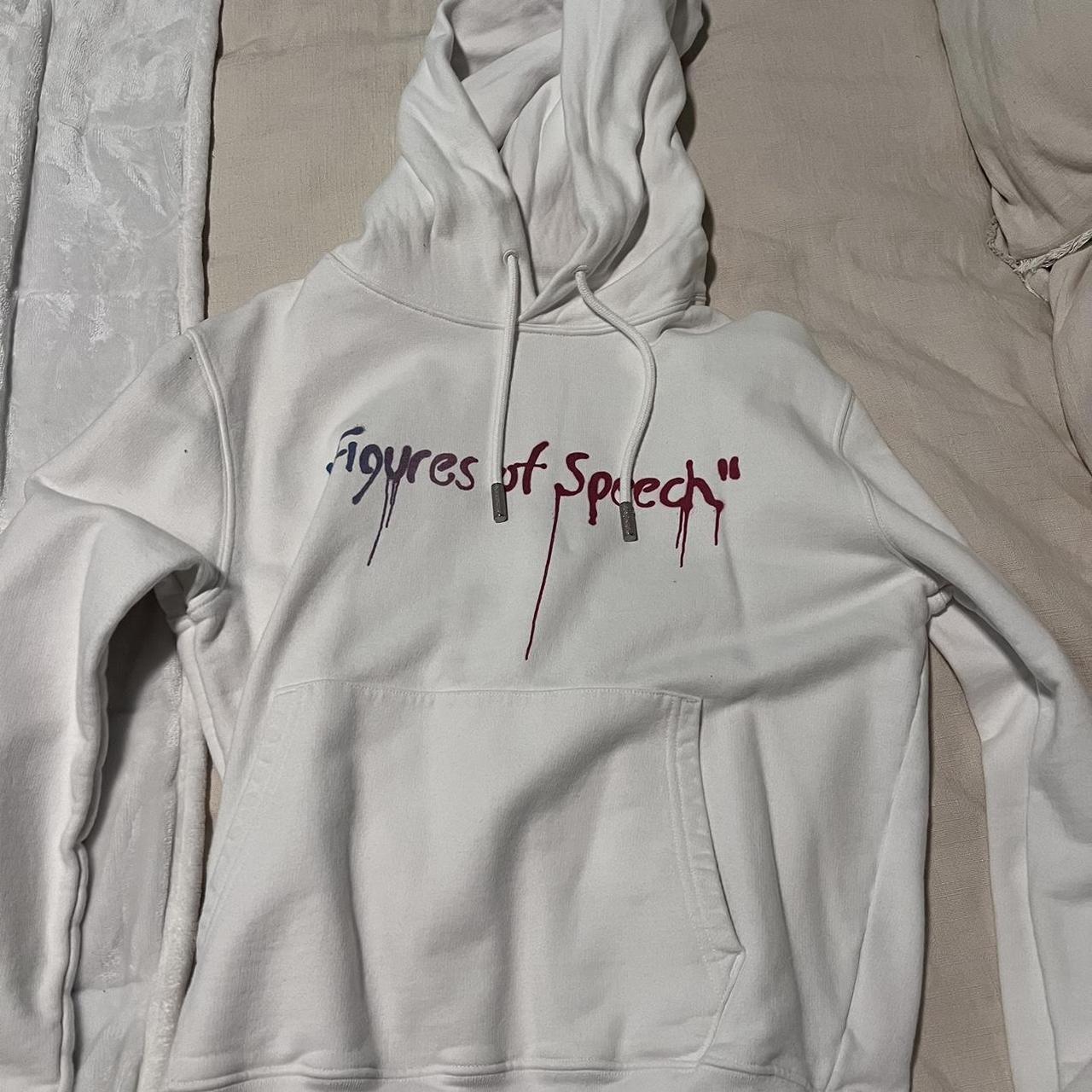 Jean michel basquiat off white hot sale hoodie