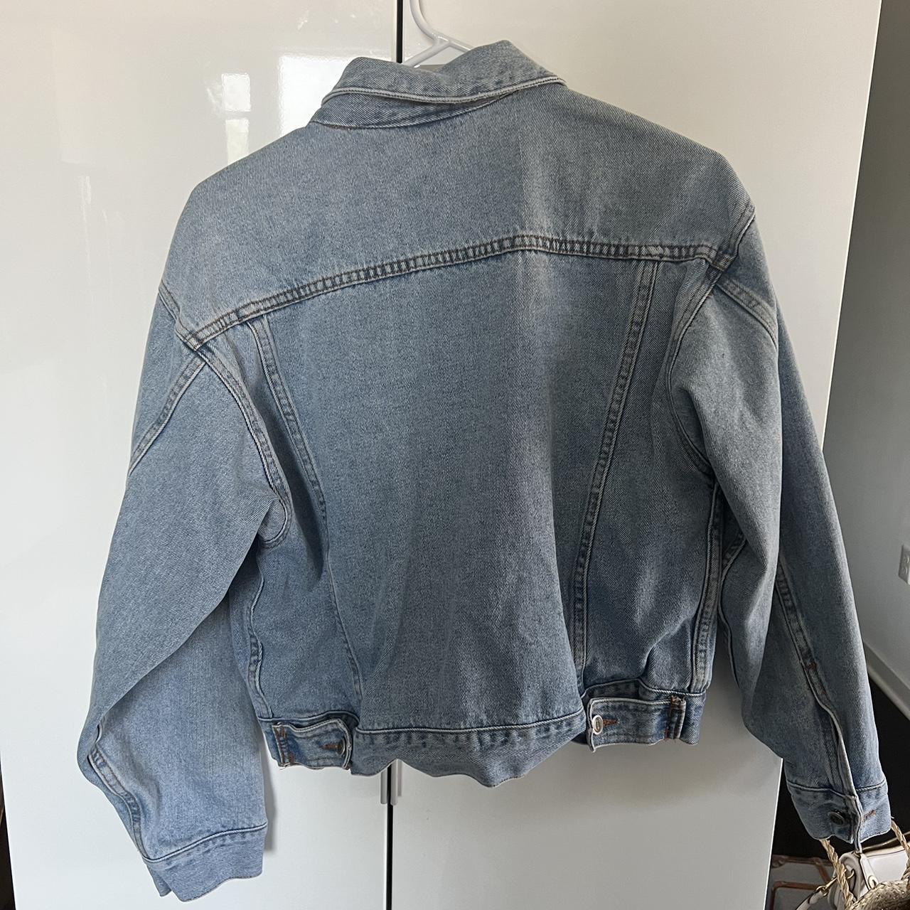 Vintage denim jacket! Missing one button (2nd to... - Depop