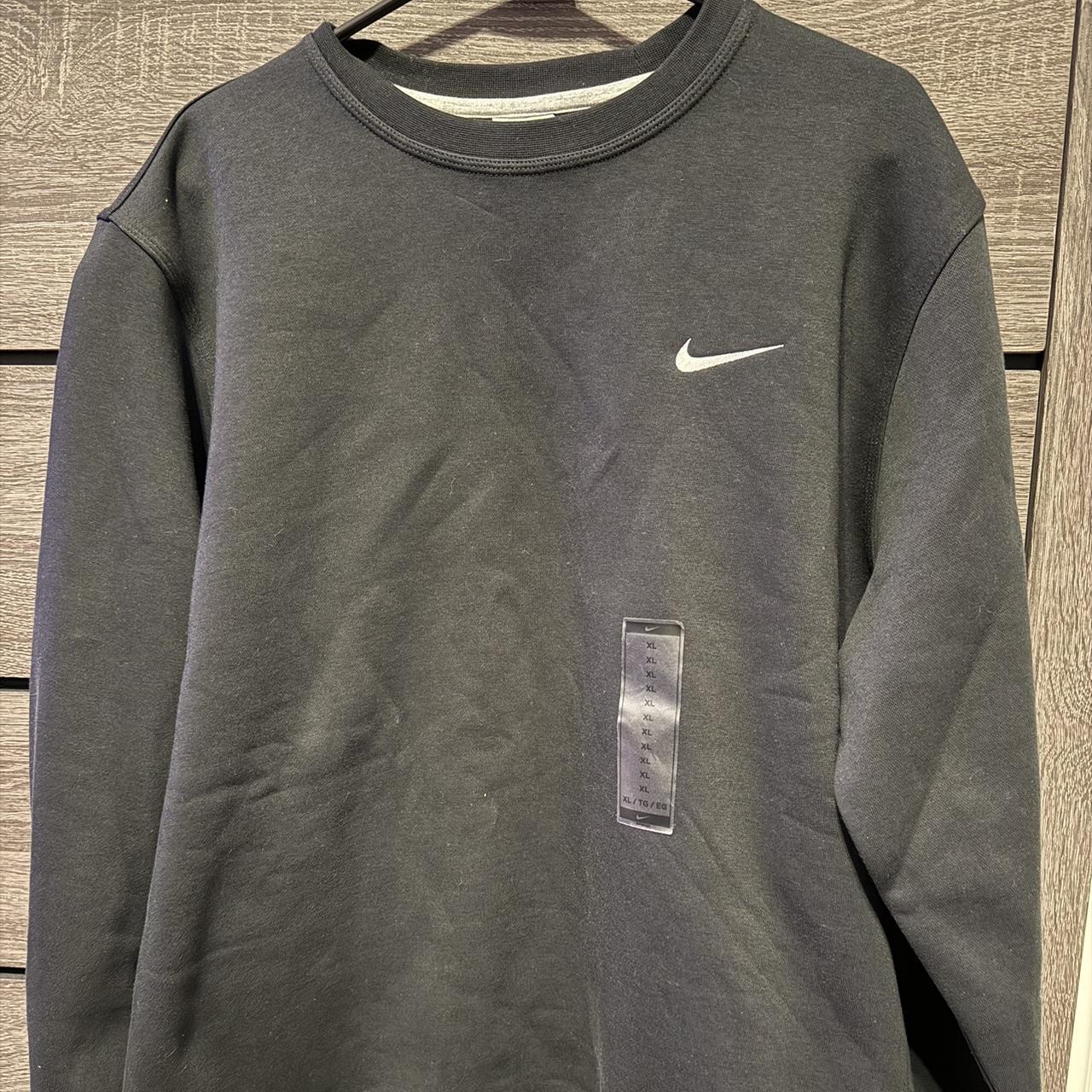 MENS NIKE Swoosh Crew Neck New with tags black -... - Depop