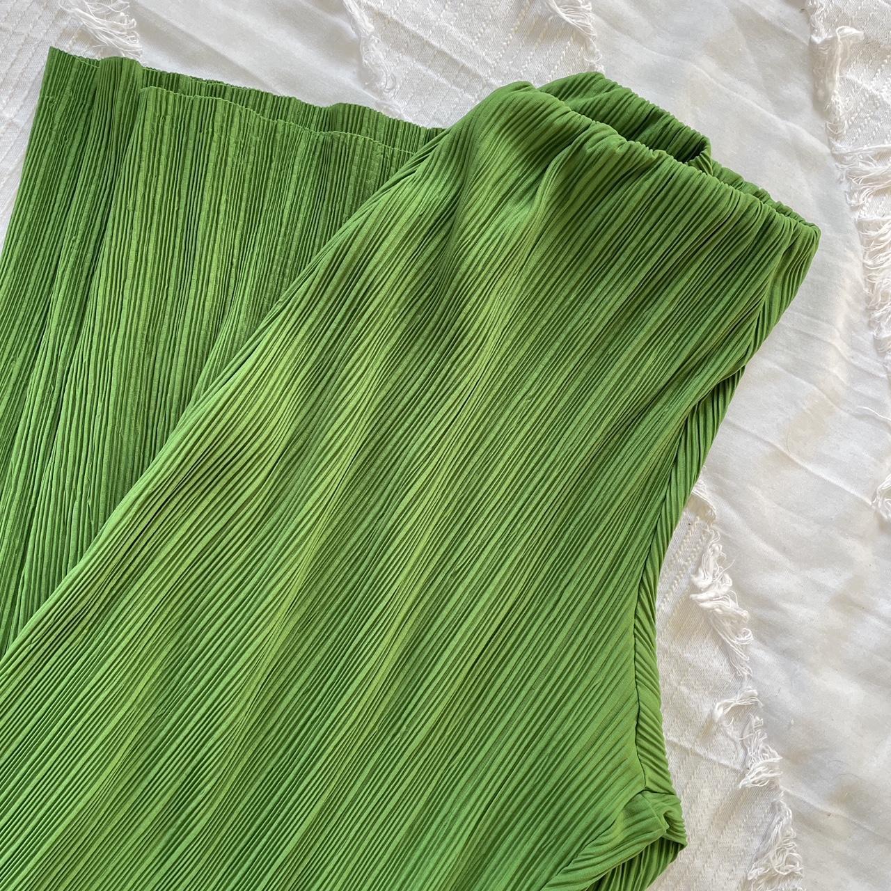 Worn once. Crinkle fabric Zara full length pants.... Depop