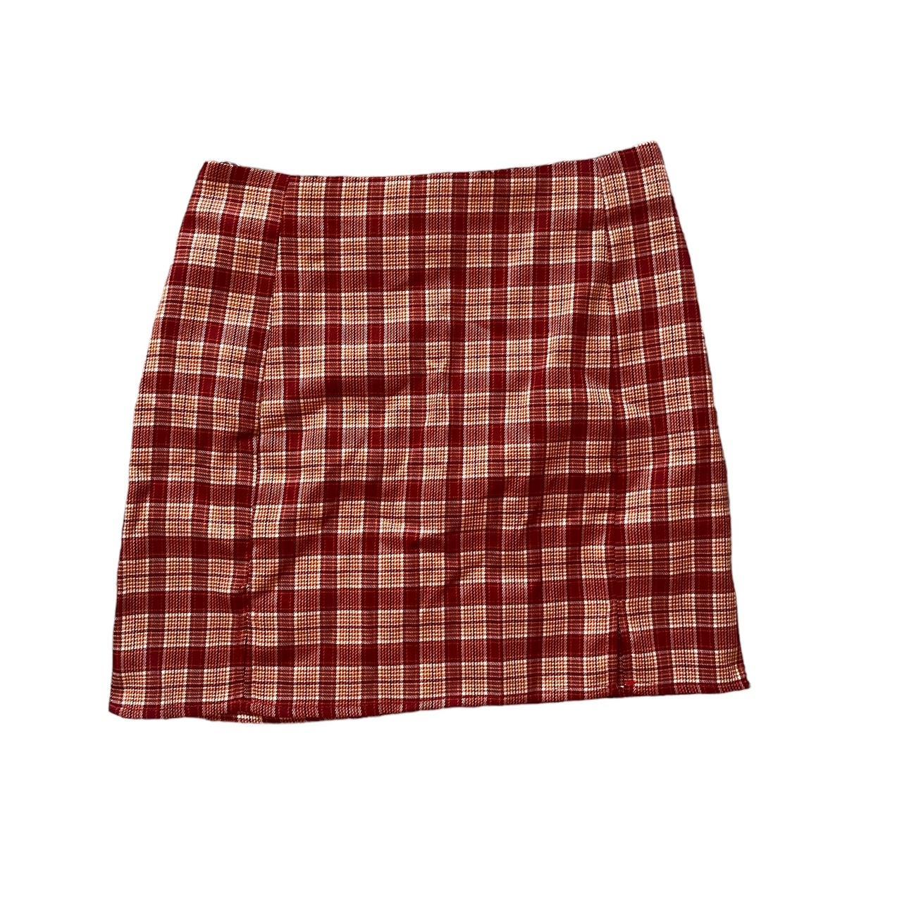 y2k plaid mini skirt Size small brand is unknown... - Depop