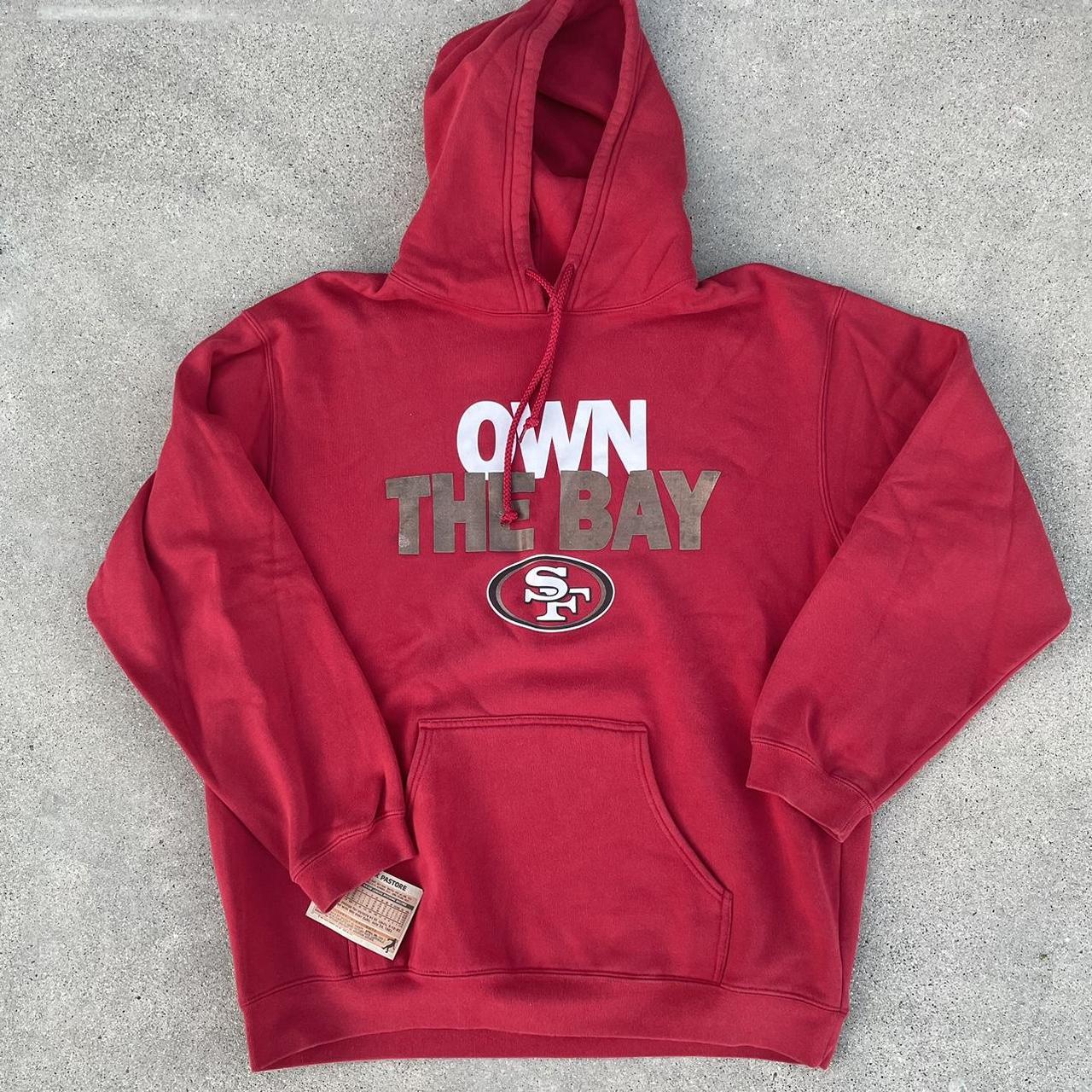 Like new, Red Nike San Francisco 49ers hoodie In a - Depop