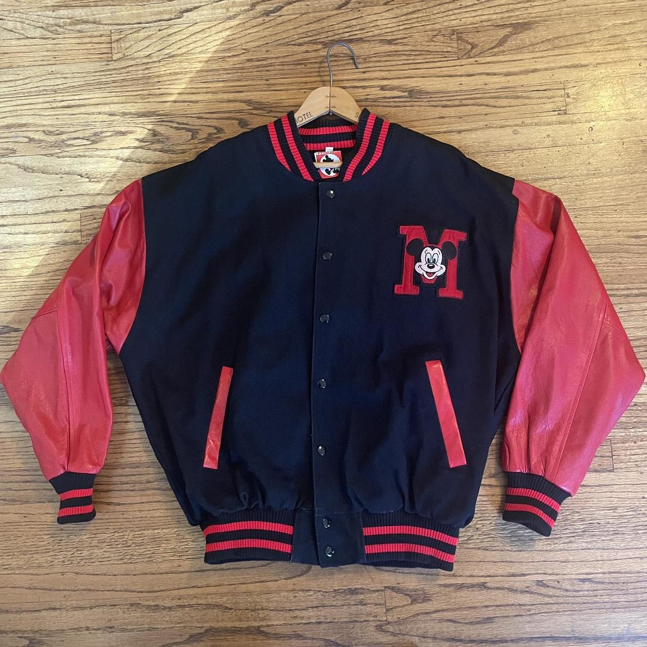 Mickey mouse varsity jacket mens hotsell