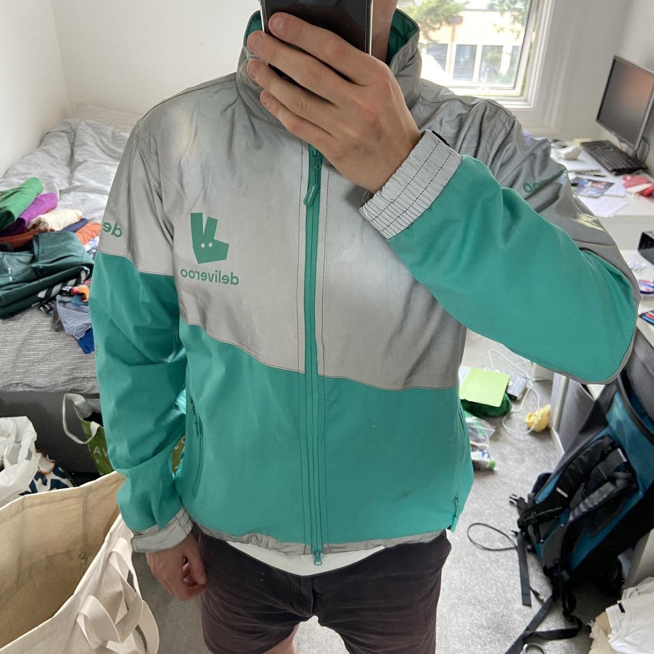 OFFICIAL Deliveroo reflective rain jacket Very. Depop