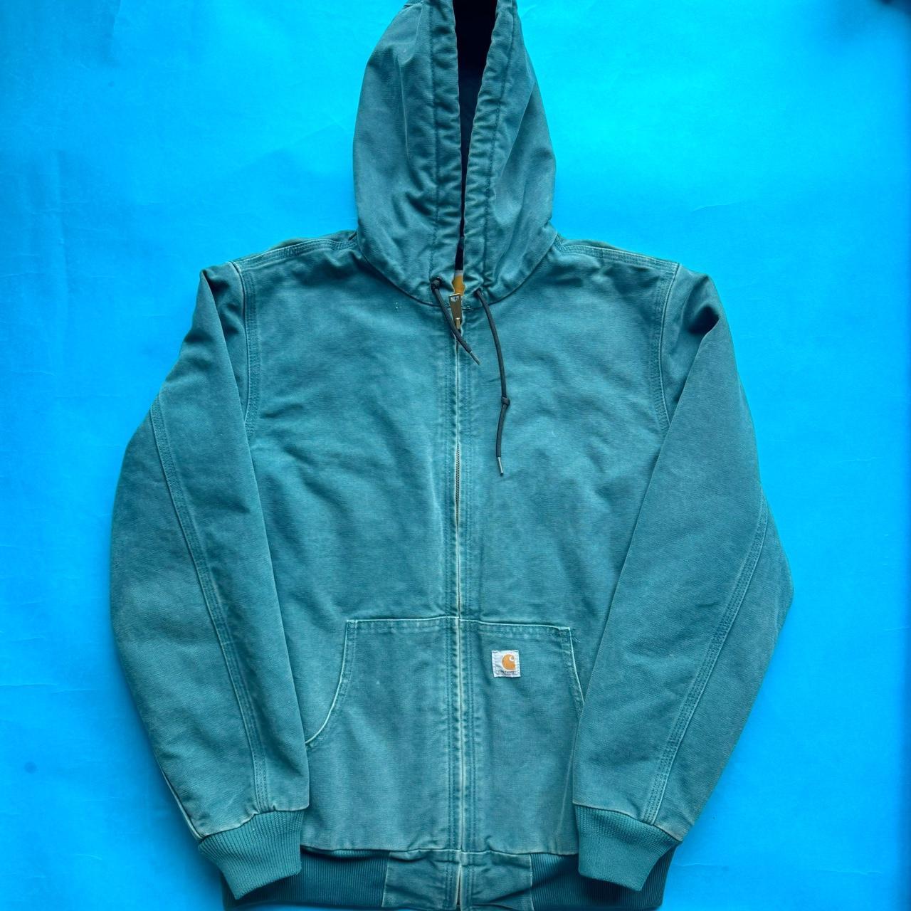 Green Carhartt Active Hooded Jacket Women’s Size... Depop