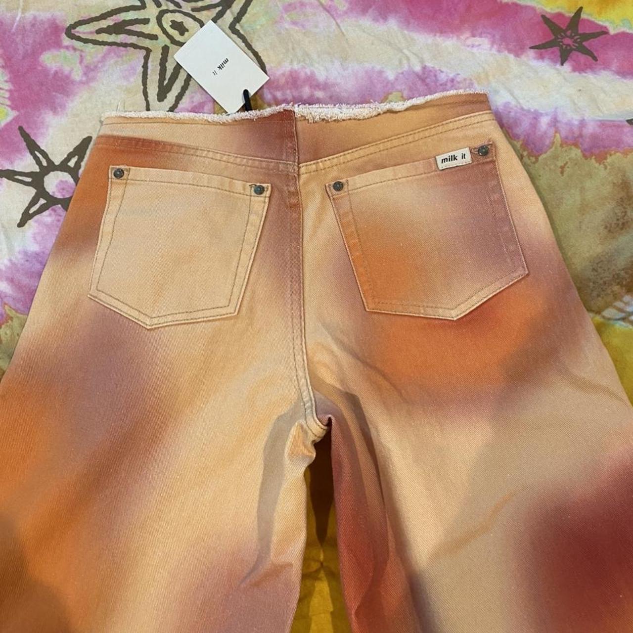 Milk It Women's Orange and Red Jeans