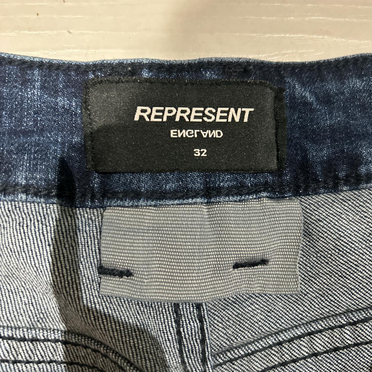 Men’s Represent Size 32 Paint Splash Slim Jeans. - Depop