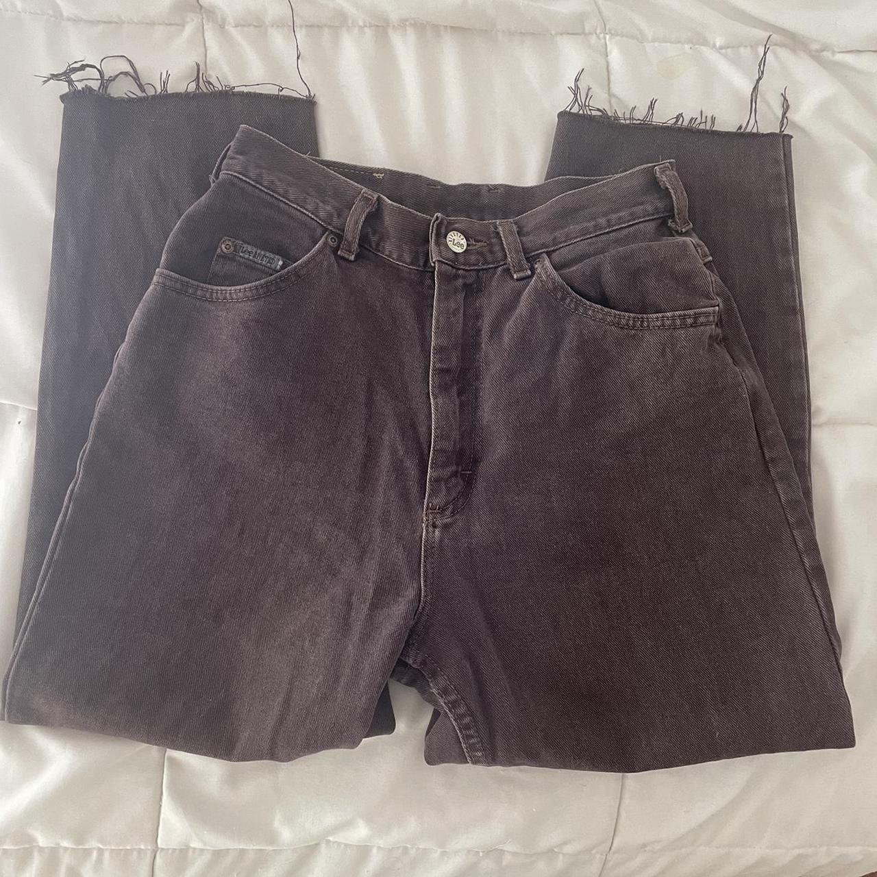 Vintage Lee brown high rise jeans // 100% cotton... - Depop