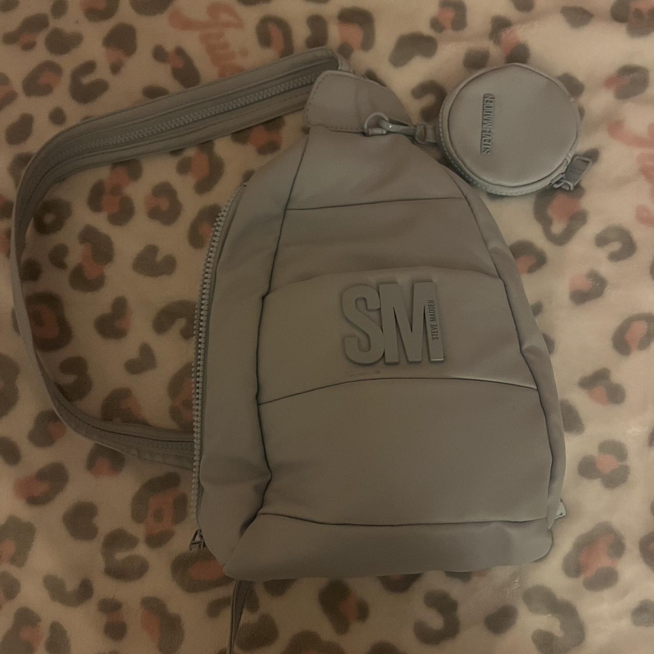 Steve Madden blue mini crossbody bag/backpack,