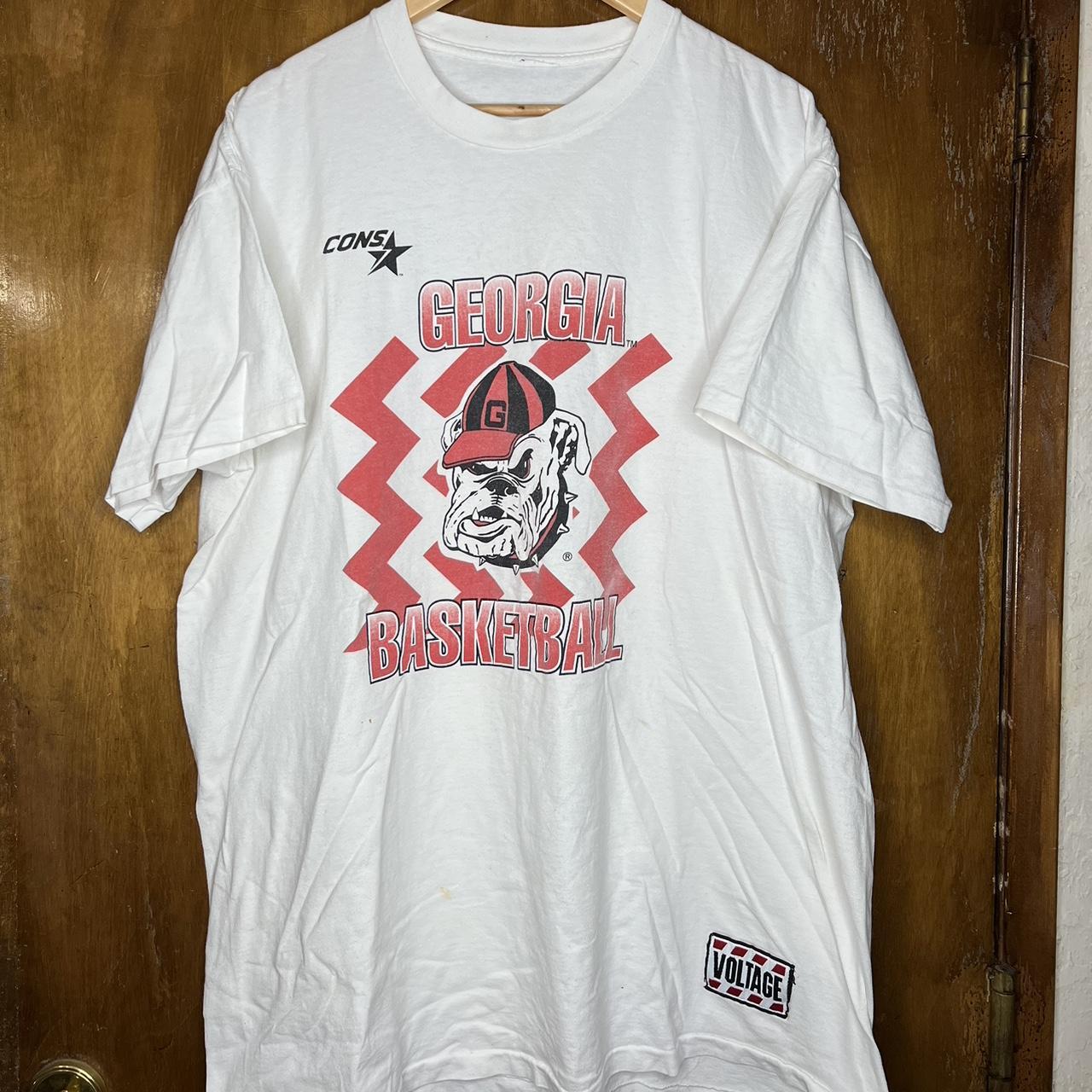 Vintage 90s Georgia Bulldogs Basketball T Shirt No... - Depop