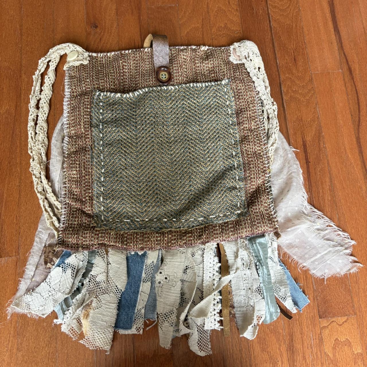 Women's Bag - Multi/Cream – Boho patchwork pocket… - image 8