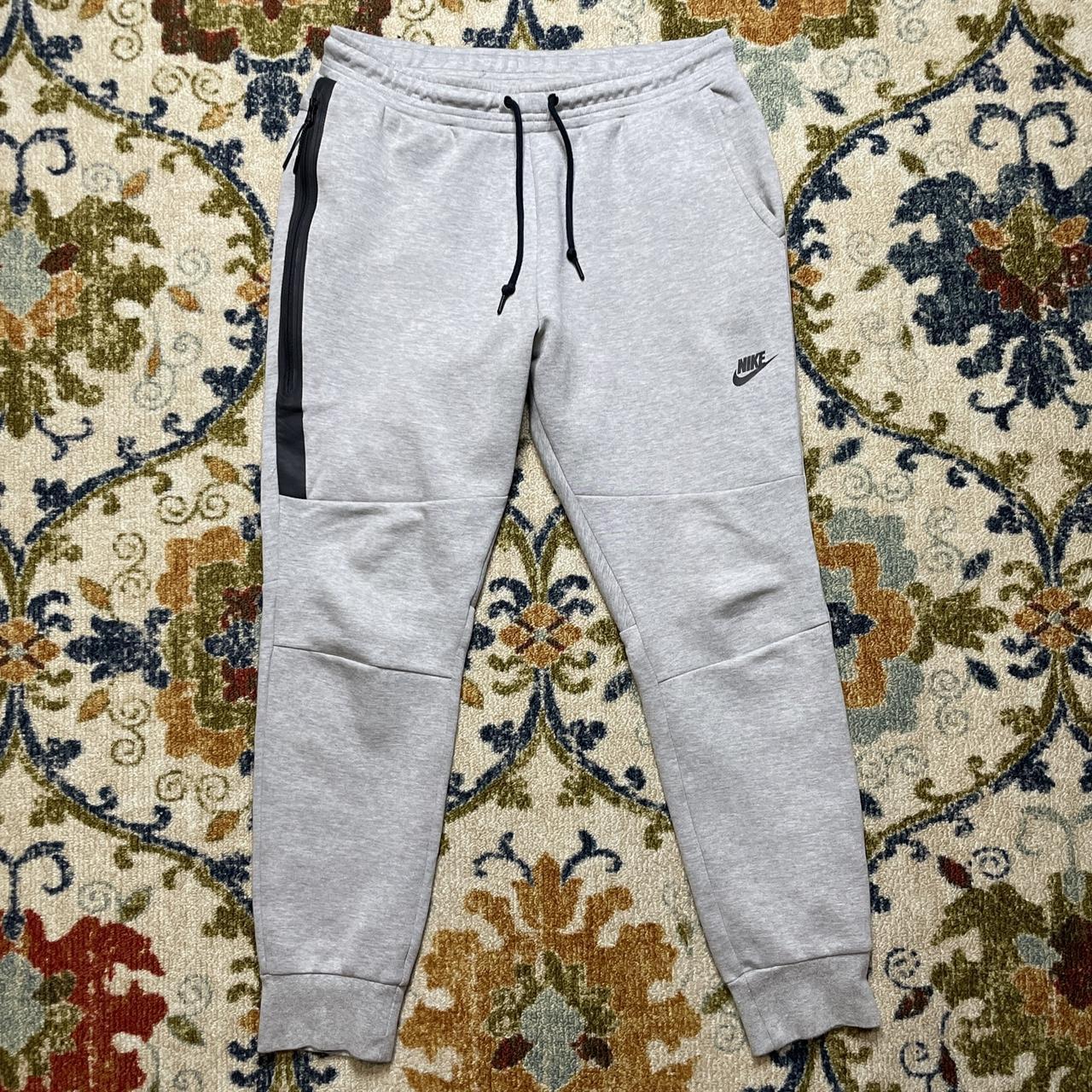 Nike Tech Fleece Joggers Gray Black Sweatpants Men's... Depop