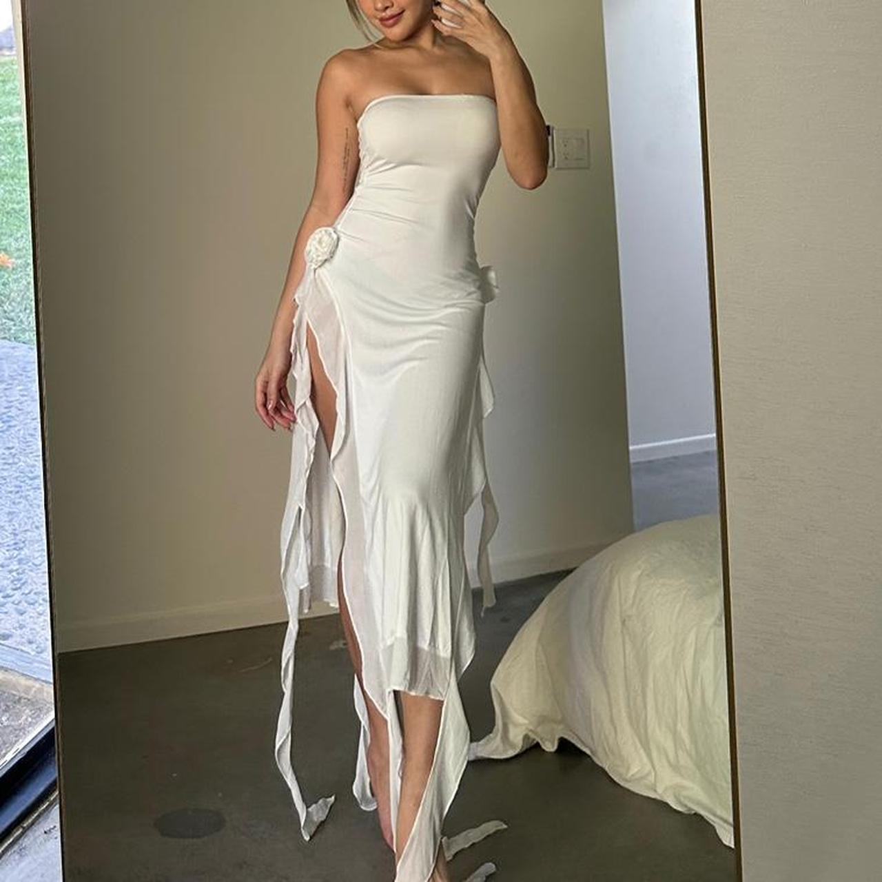 Perfect dress for any occasion | XS #white #dress... - Depop