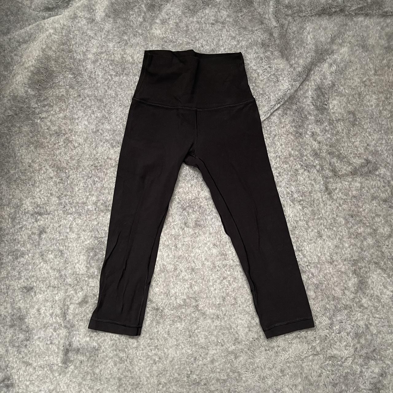 Lululemon Align™ High Rise Crop 17 Black Like new - Depop