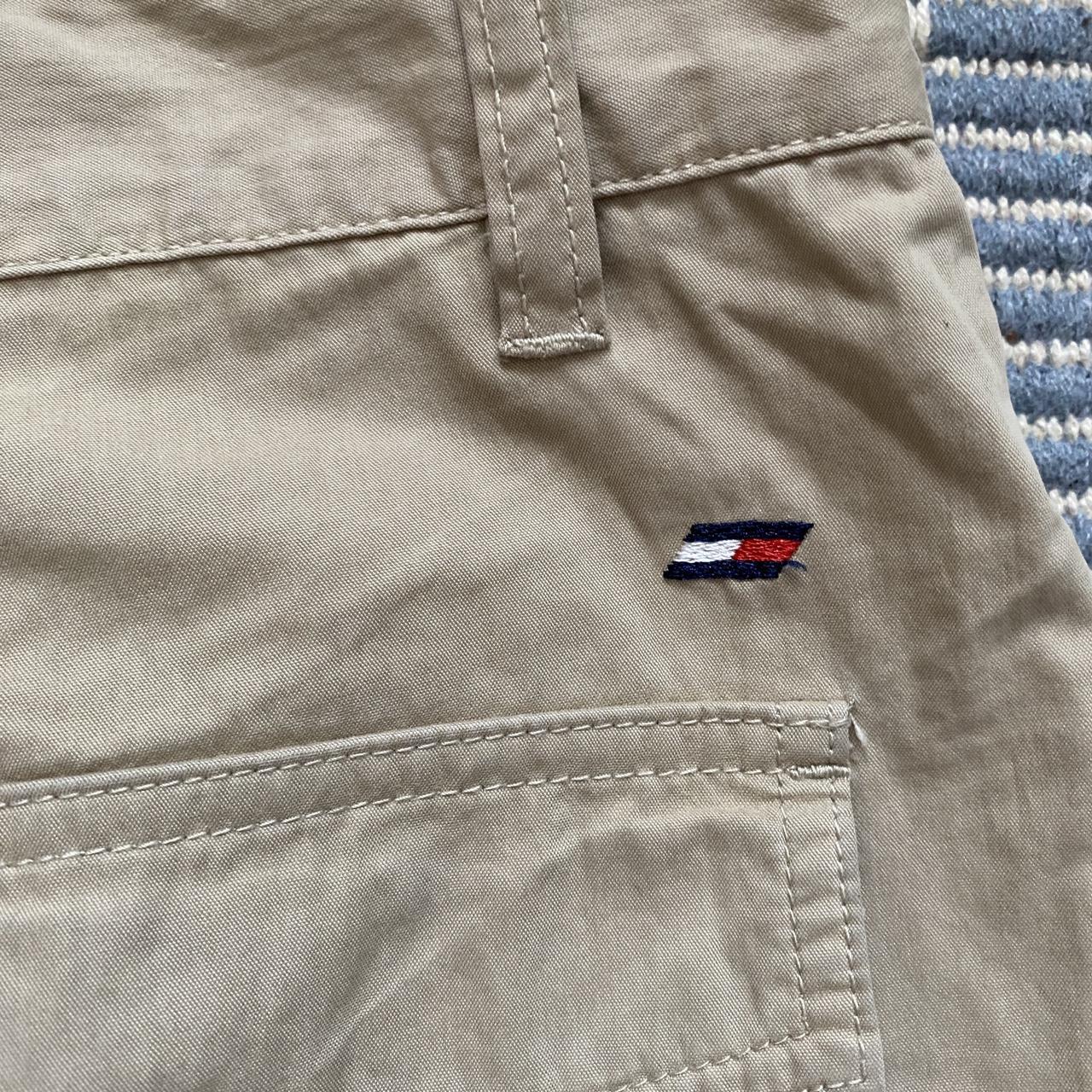 Tommy Hilfiger Men's Cream Trousers | Depop