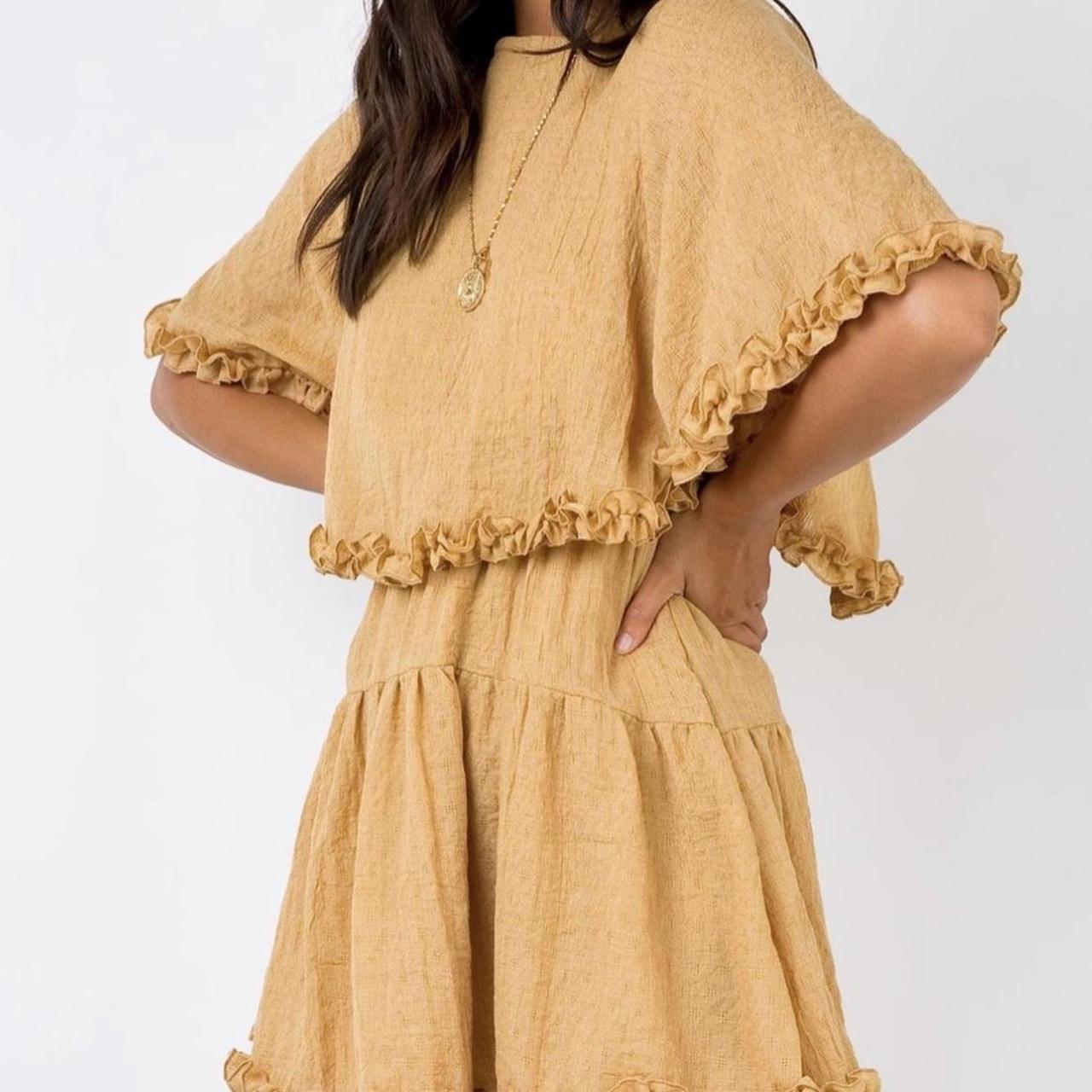 Princess polly outlet mustard dress