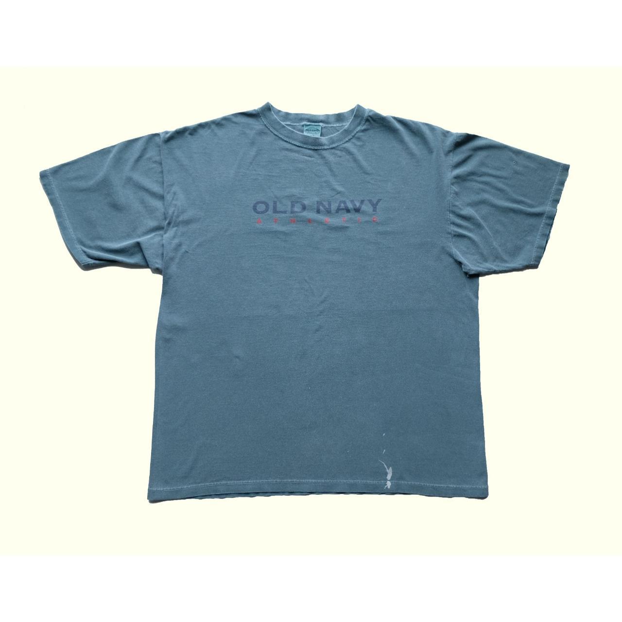 1990s VINTAGE MADE IN USA OLD NAVY ATHLETIC T SHIRT.... Depop