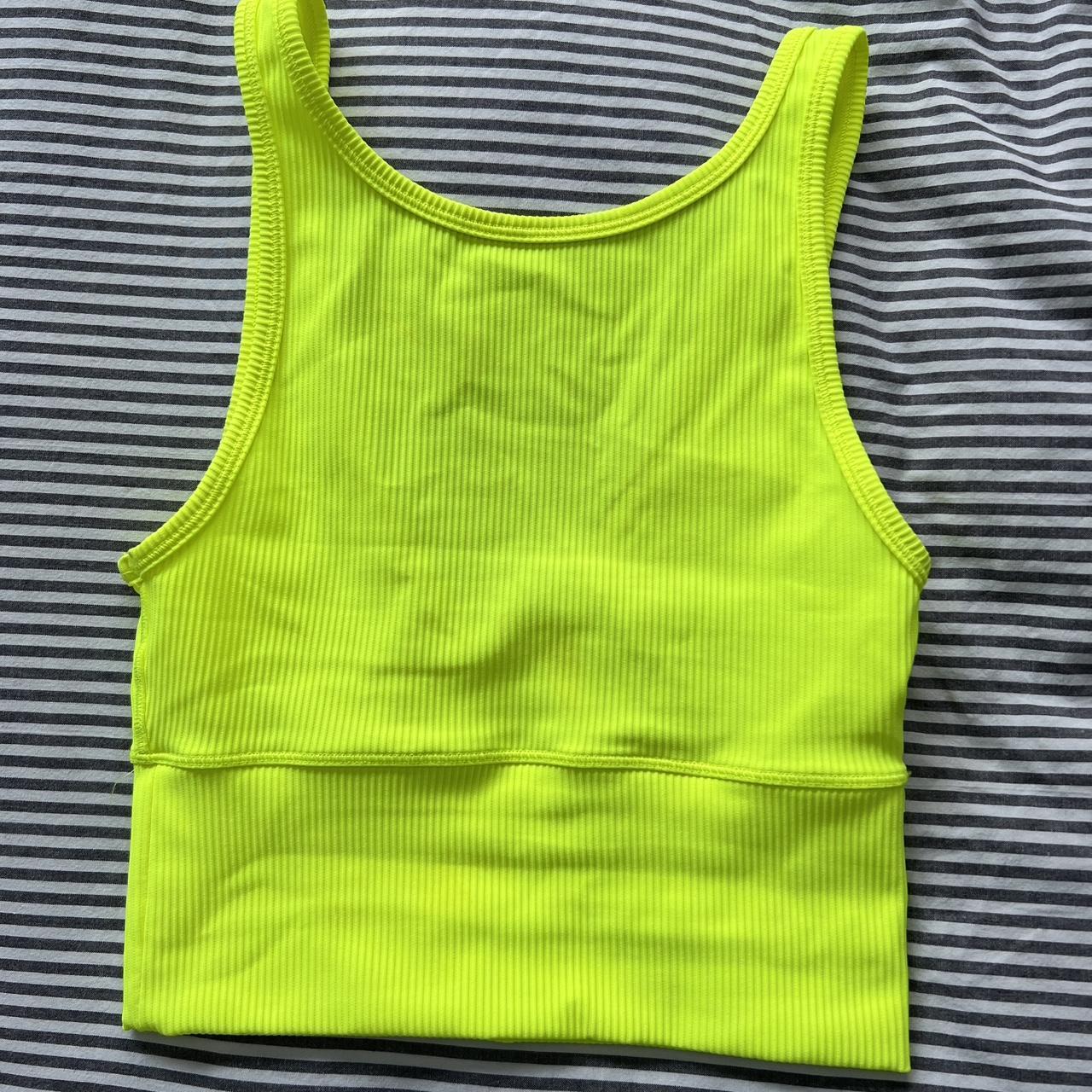 Lululemon Women's Yellow Vest Depop