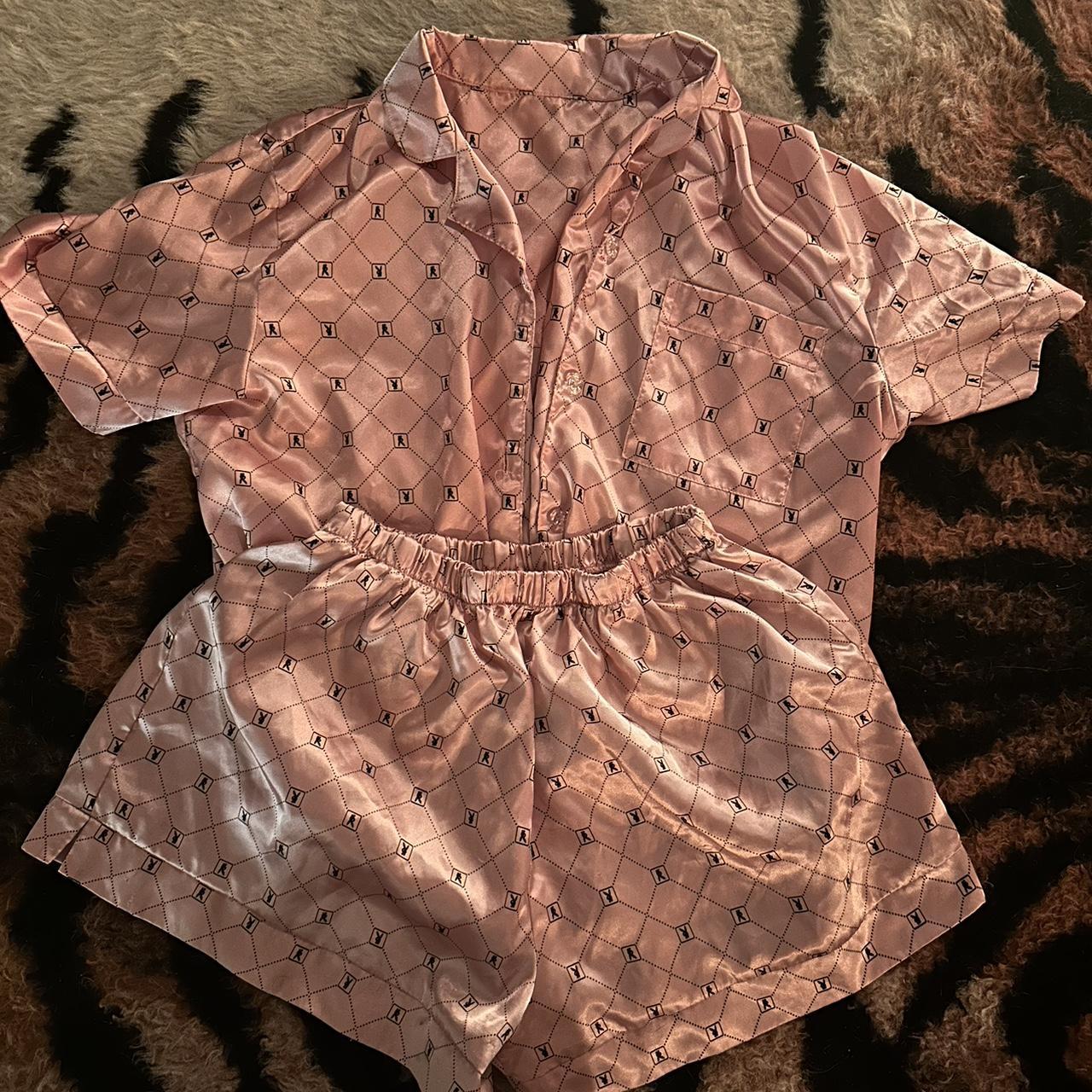 PLAYBOY silk pajama set!! Sooo cute super comfy,... Depop