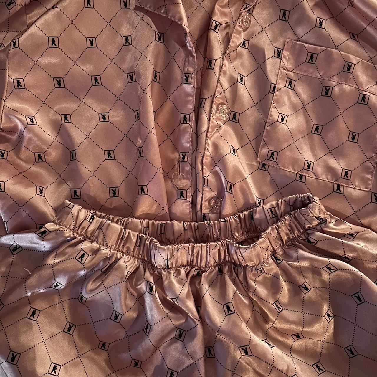 PLAYBOY silk pajama set!! Sooo cute super comfy,... Depop