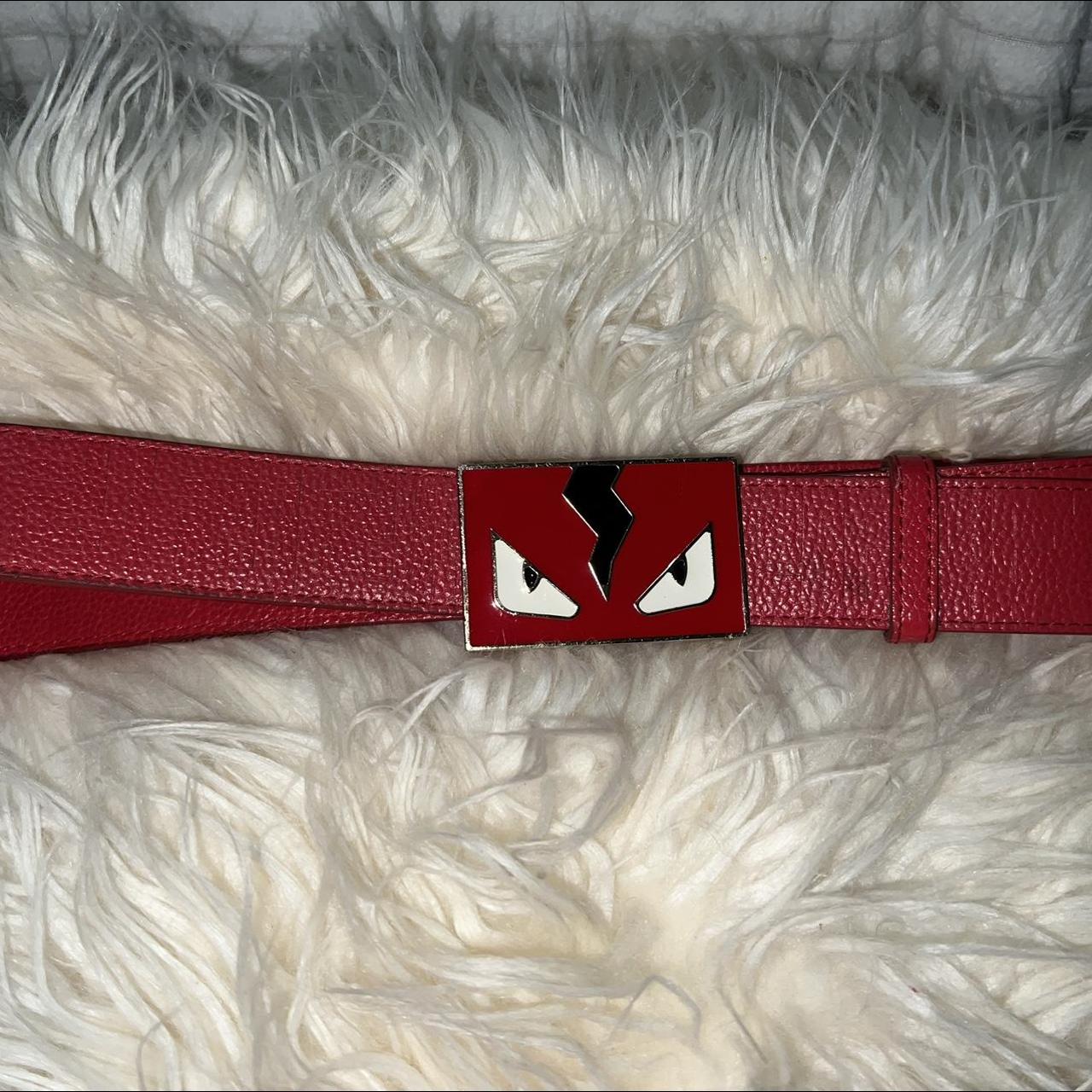 Fendi monster belt outlet red