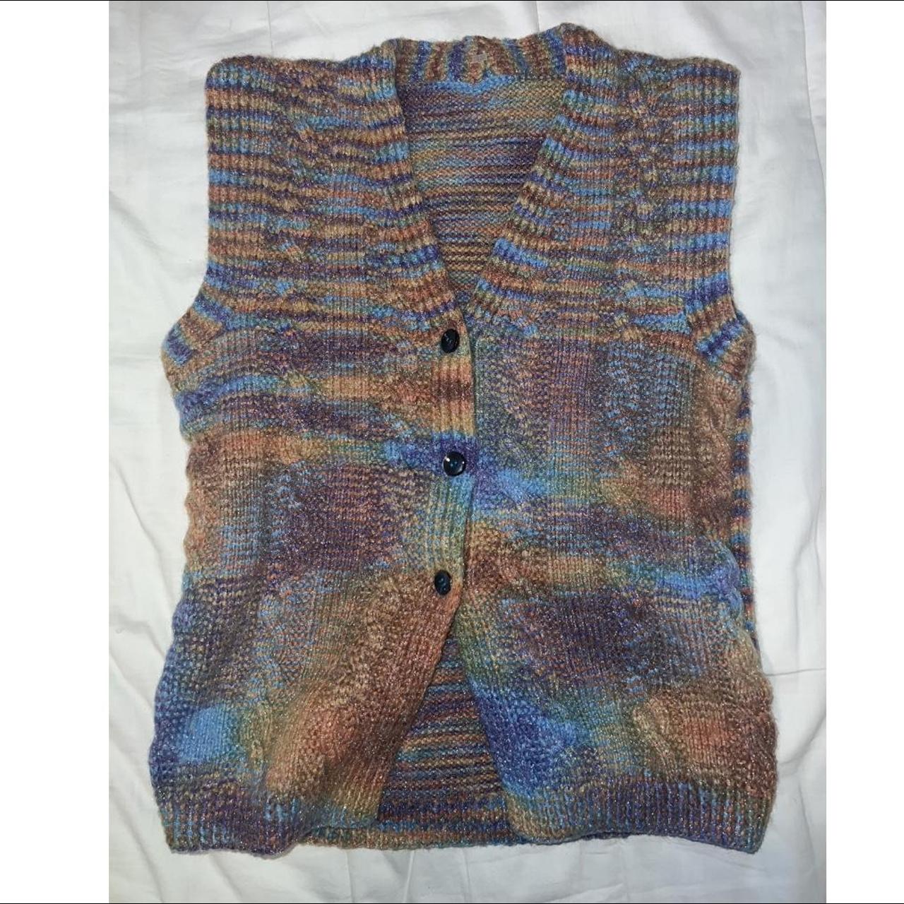 Rainbow sweater vest A bit sparkly but very subtle... Depop