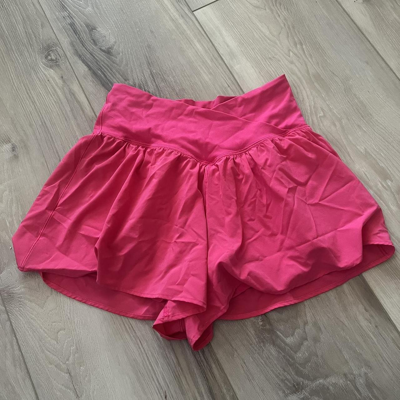 Aerie hot pink workout shorts Depop