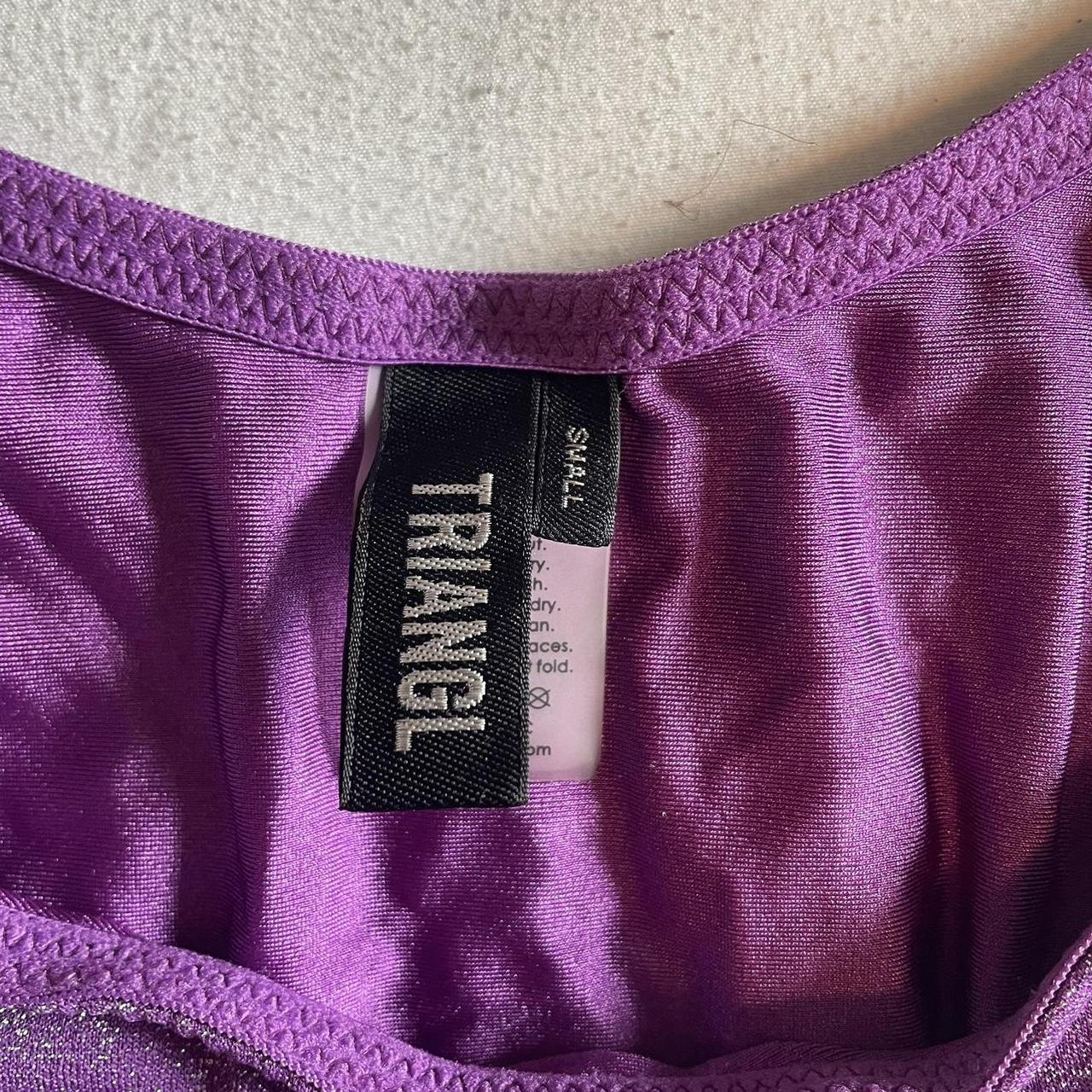 Triangl Purple Sparkly Bikini Set Top And Bottom Depop