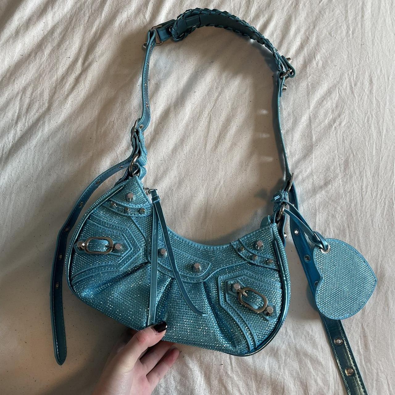 Ego texas shoulder bag blue sparkly Worn like twice,... Depop