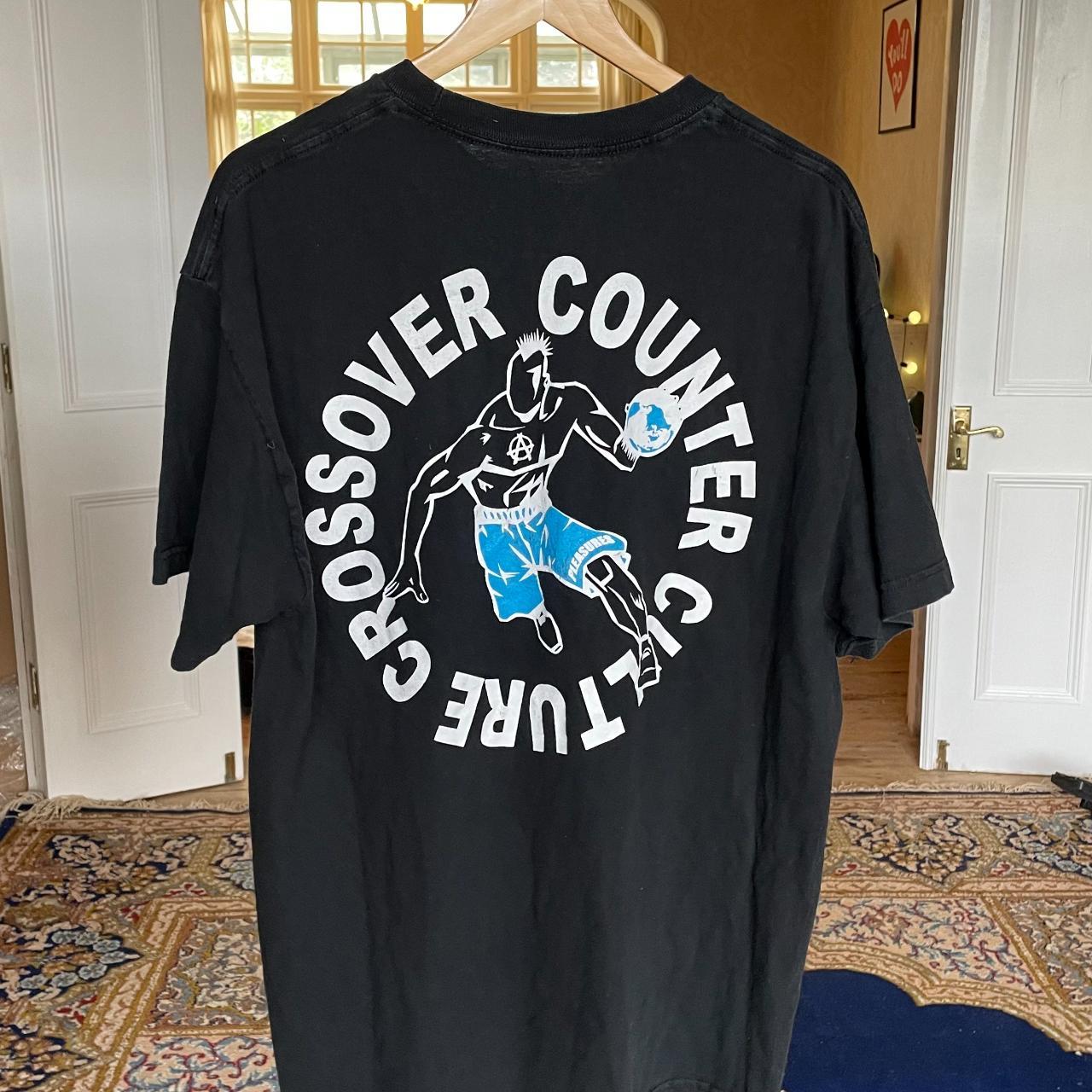 Pleasures Crossover Counter Culture T-Shirt Creasing... - Depop